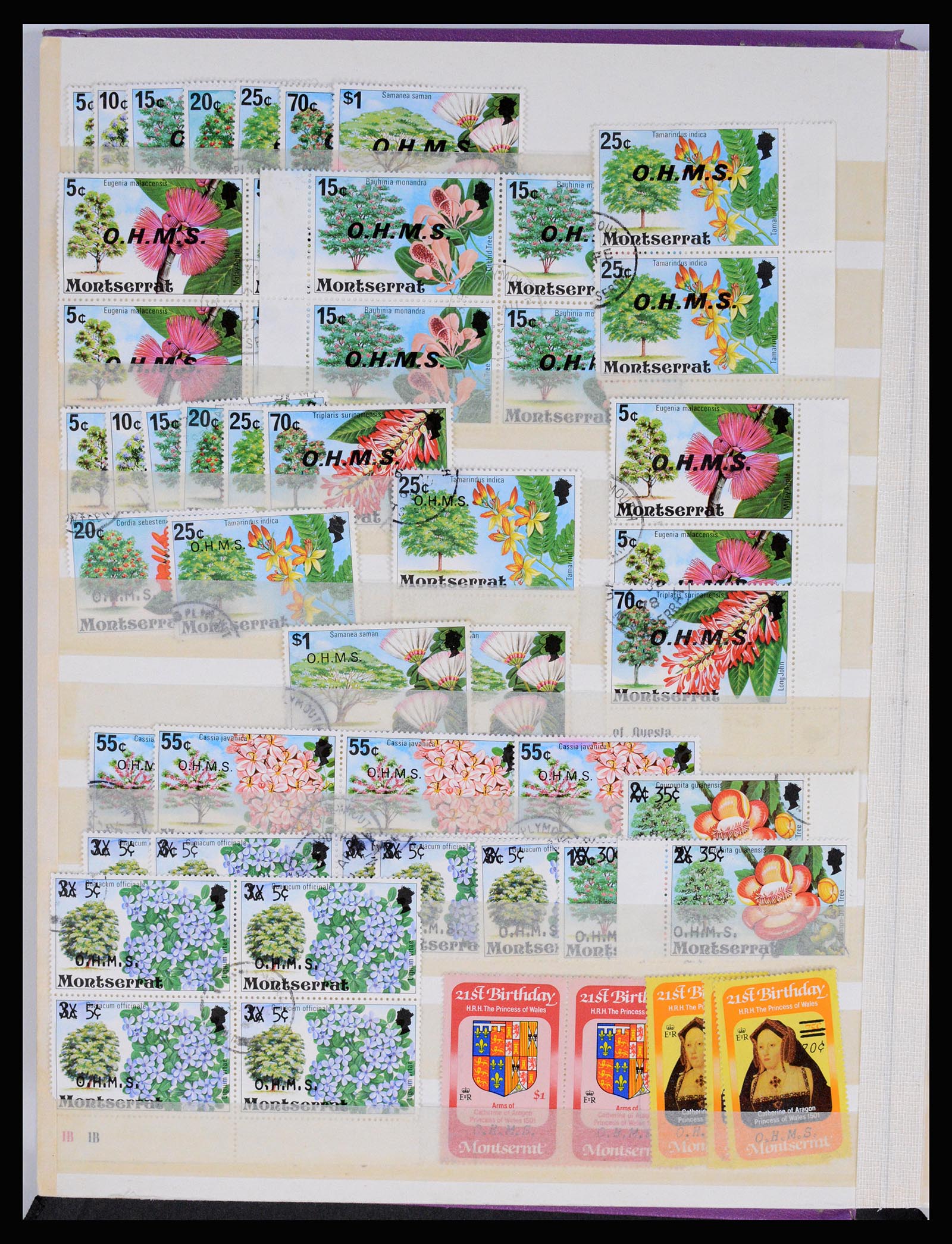 36310 0002 - Postzegelverzameling 36310 Engelse koloniën 1950-2000.