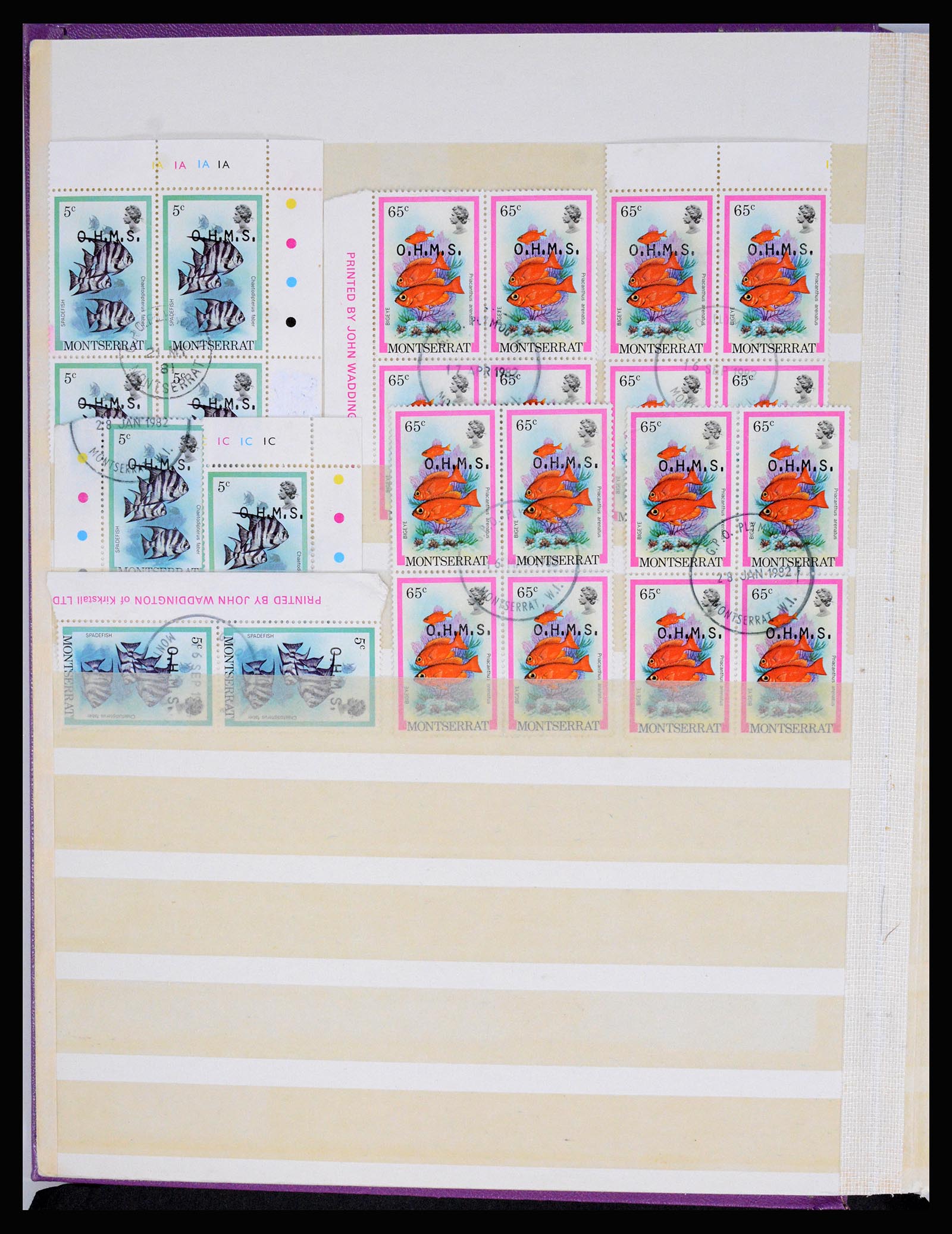 36310 0004 - Postzegelverzameling 36310 Engelse koloniën 1950-2000.