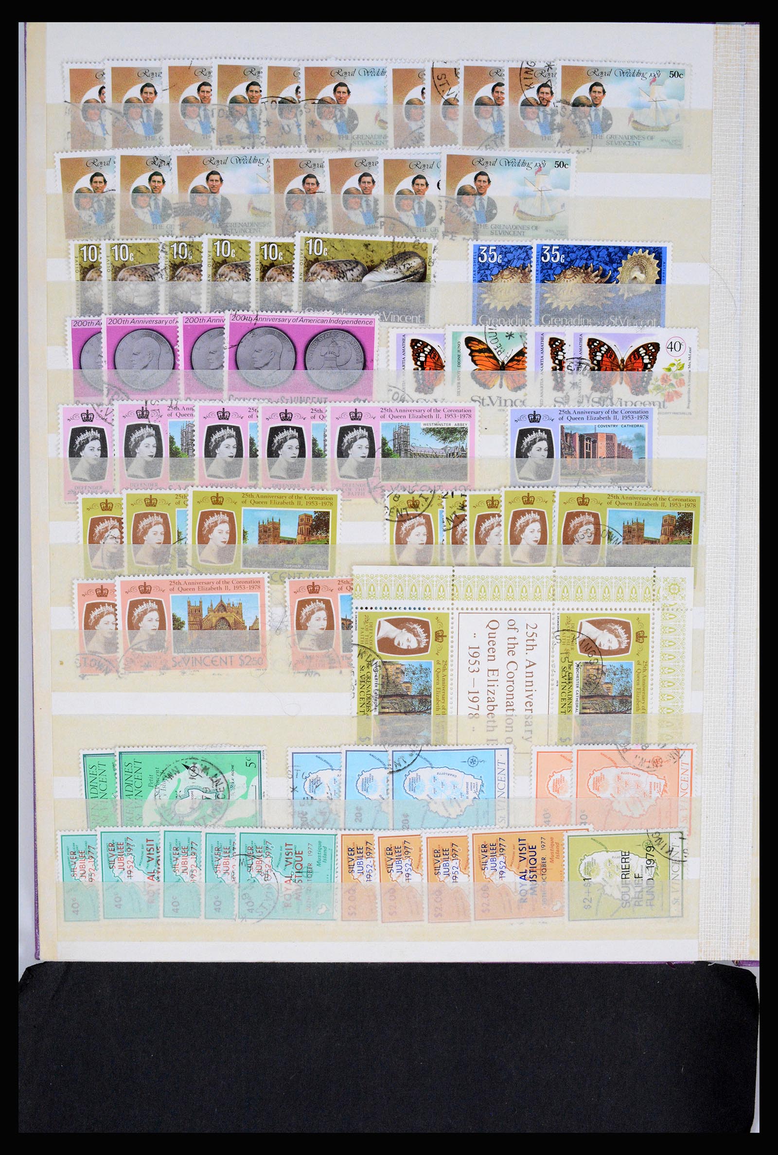 36310 0017 - Postzegelverzameling 36310 Engelse koloniën 1950-2000.
