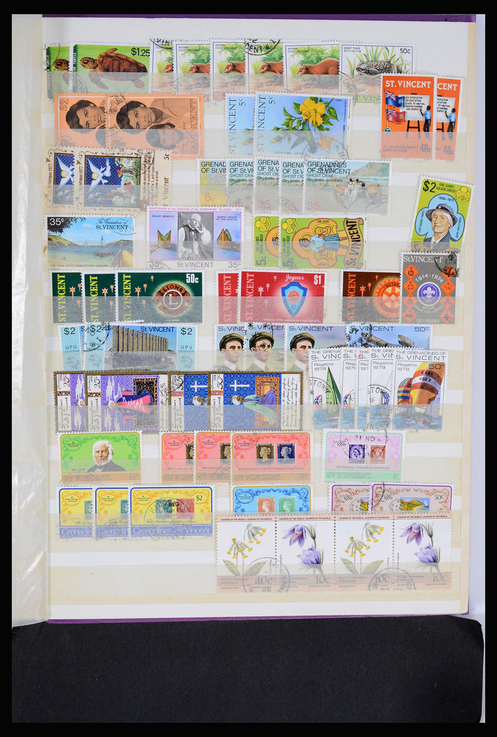 36310 0018 - Postzegelverzameling 36310 Engelse koloniën 1950-2000.
