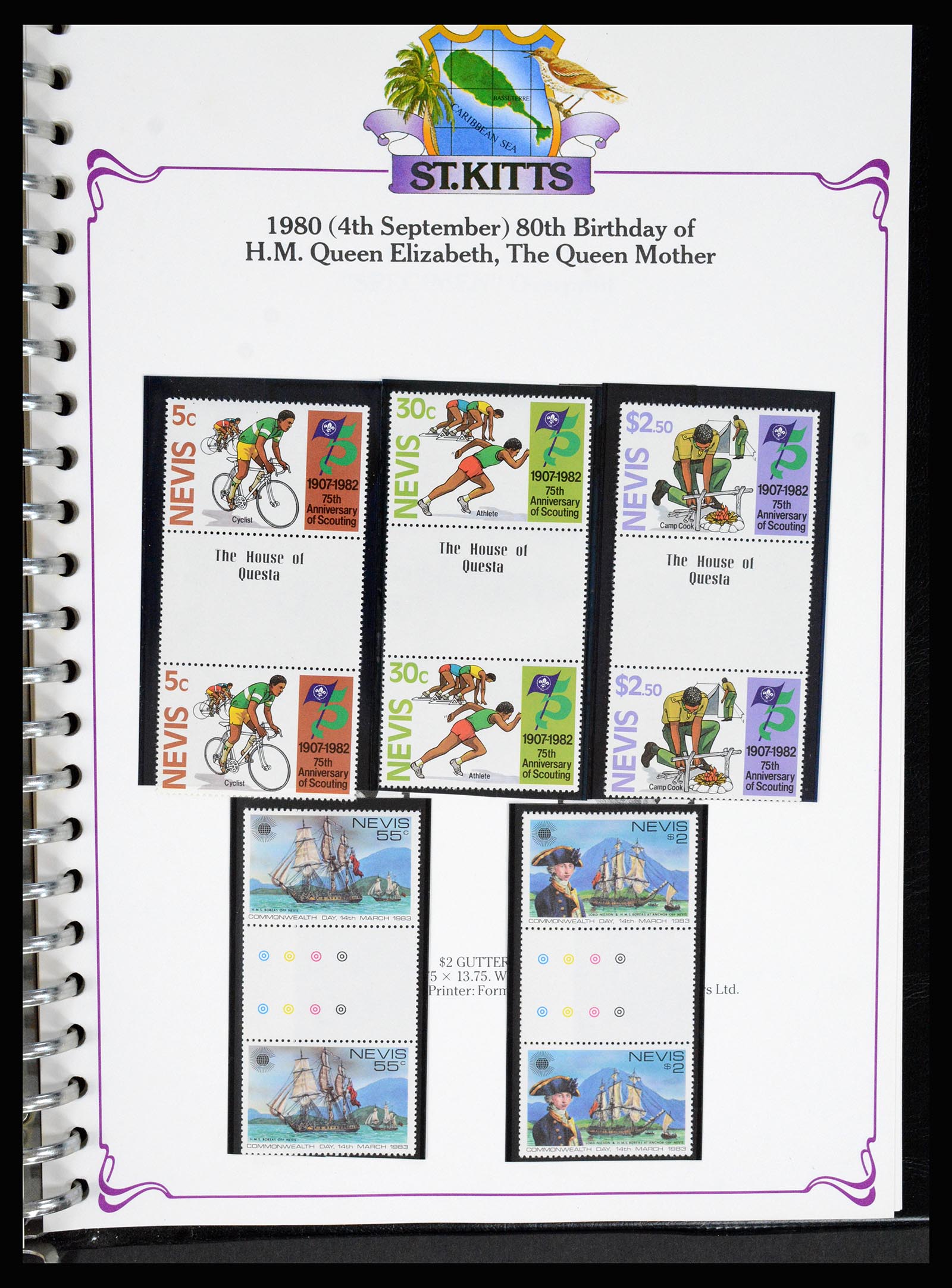 36310 0045 - Postzegelverzameling 36310 Engelse koloniën 1950-2000.