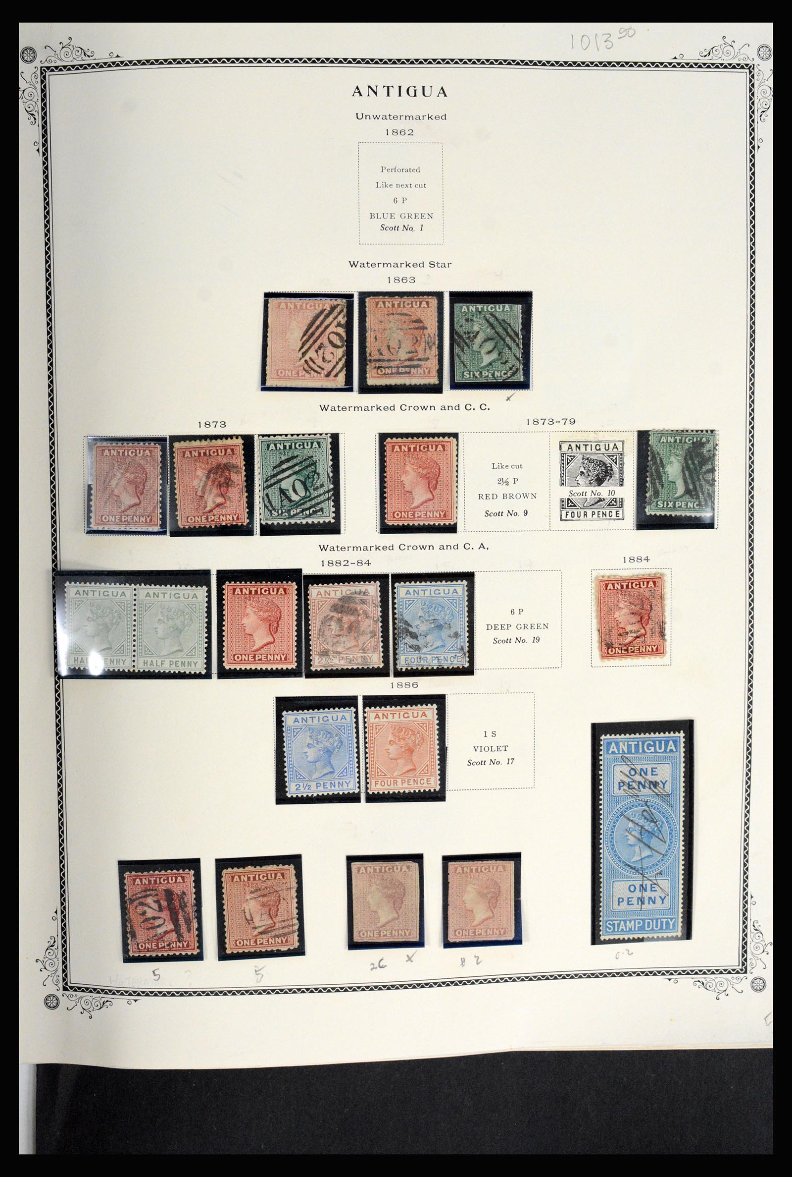 36310 0053 - Postzegelverzameling 36310 Engelse koloniën 1950-2000.