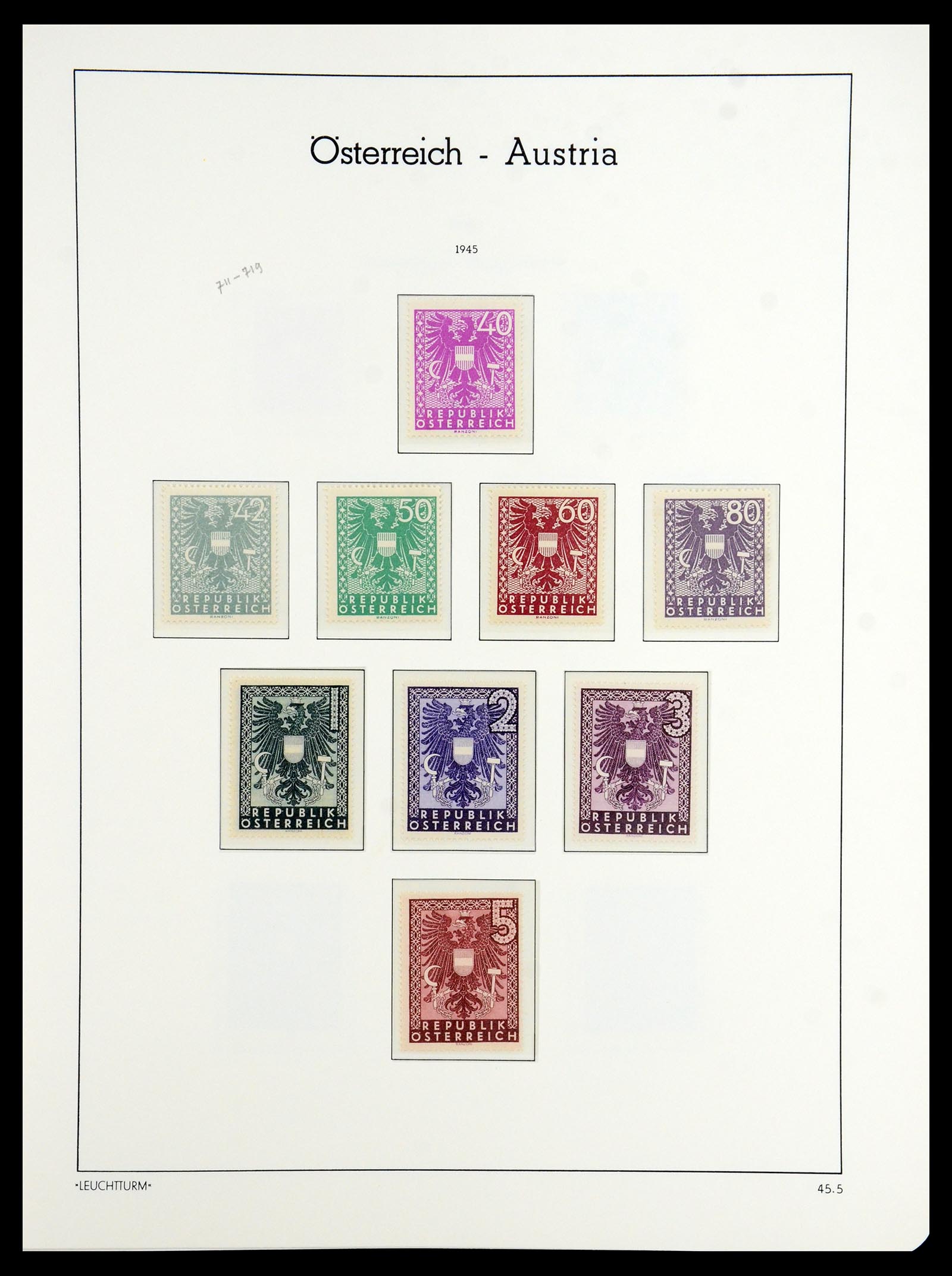 36318 006 - Postzegelverzameling 36318 Oostenrijk 1945-1979.