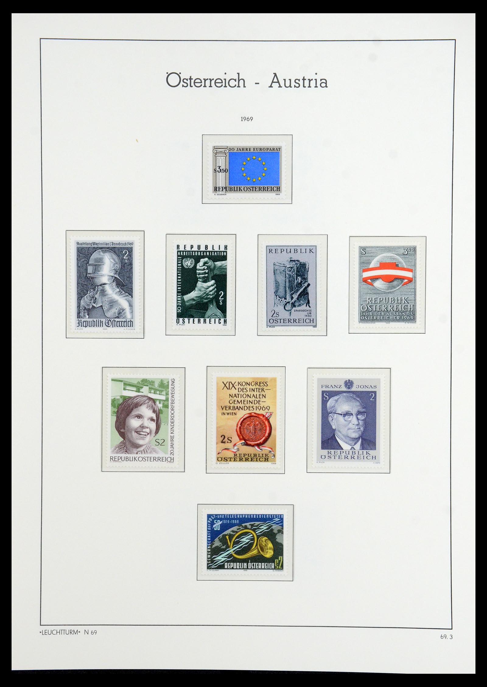 36318 072 - Postzegelverzameling 36318 Oostenrijk 1945-1979.