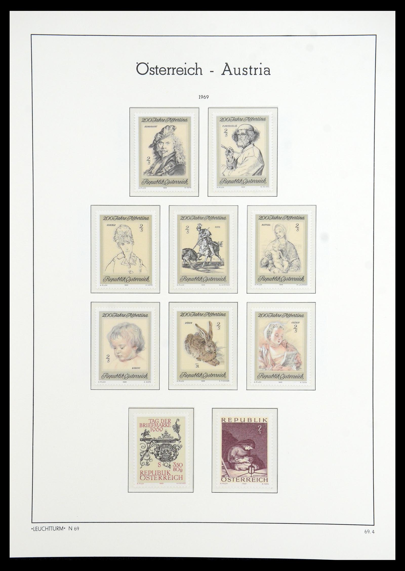 36318 073 - Postzegelverzameling 36318 Oostenrijk 1945-1979.
