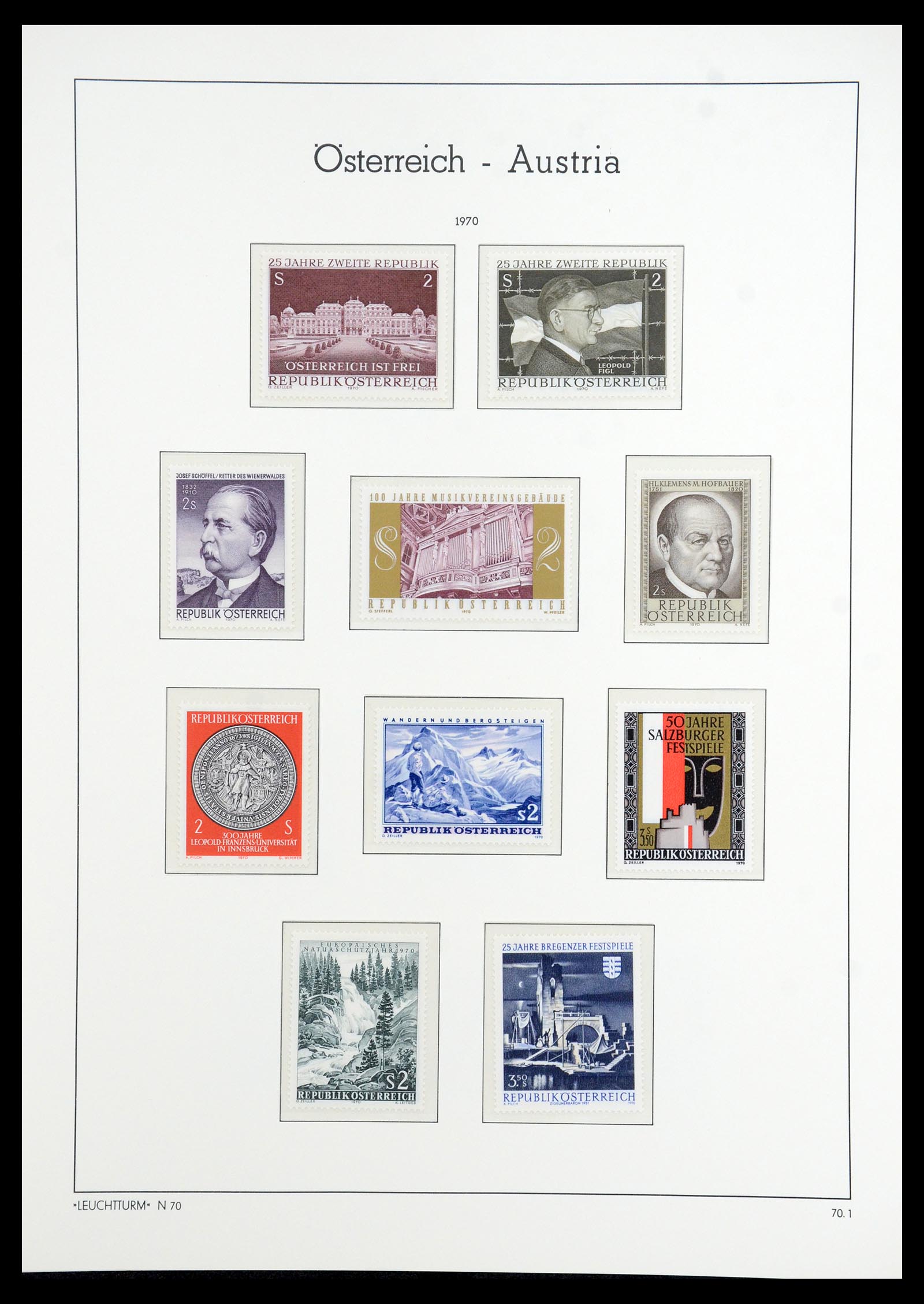 36318 074 - Postzegelverzameling 36318 Oostenrijk 1945-1979.