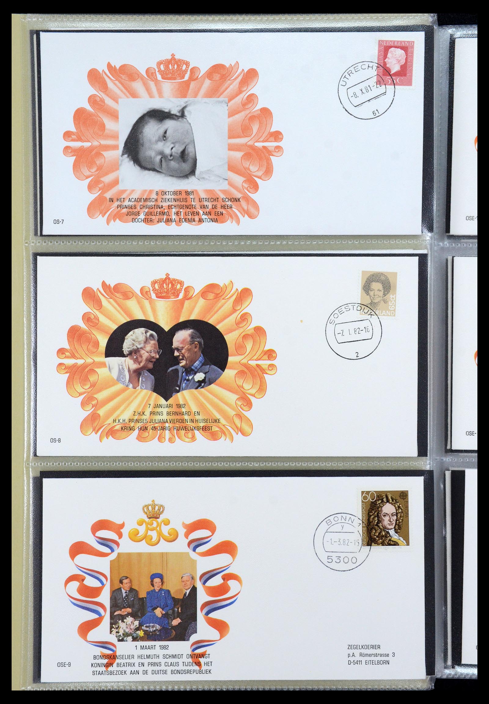 36322 004 - Stamp collection 36322 Netherlands Dutch Royal Family 1981-2013.