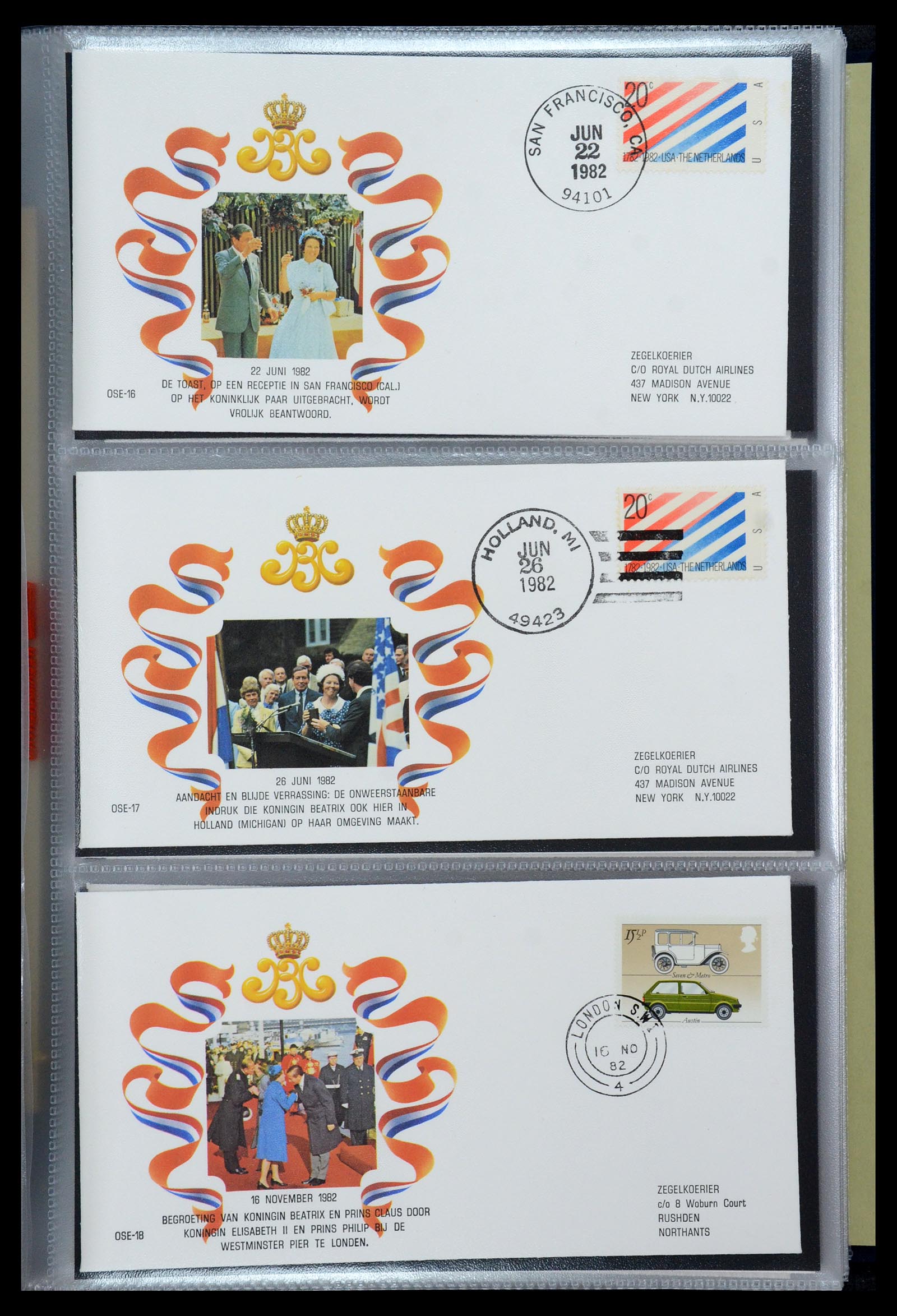 36322 007 - Stamp collection 36322 Netherlands Dutch Royal Family 1981-2013.