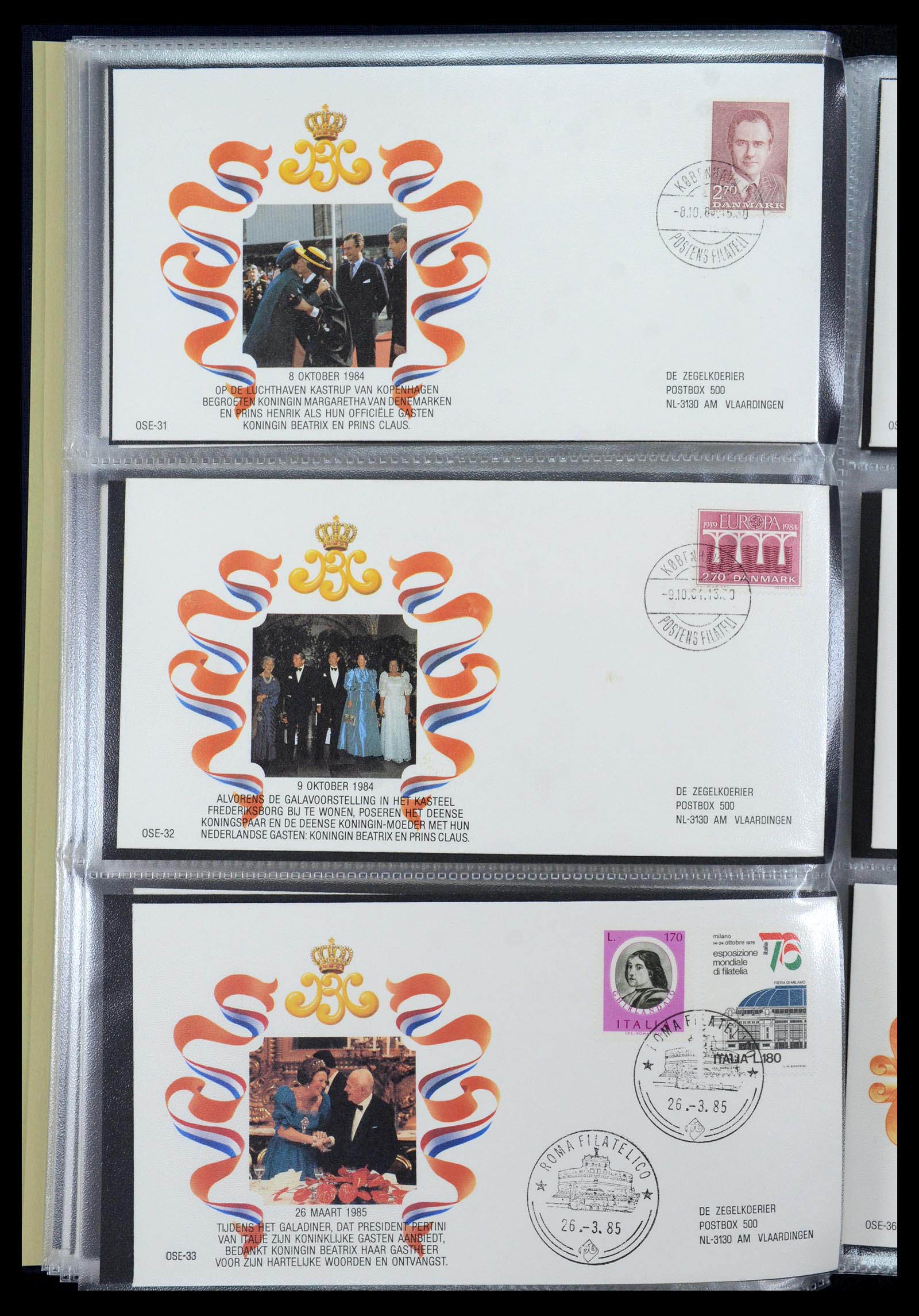 36322 012 - Stamp collection 36322 Netherlands Dutch Royal Family 1981-2013.