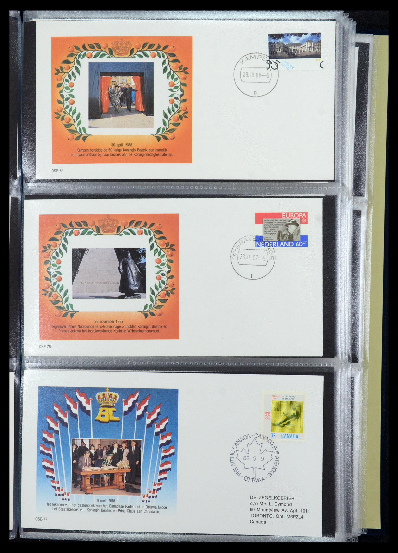 36322 028 - Stamp collection 36322 Netherlands Dutch Royal Family 1981-2013.