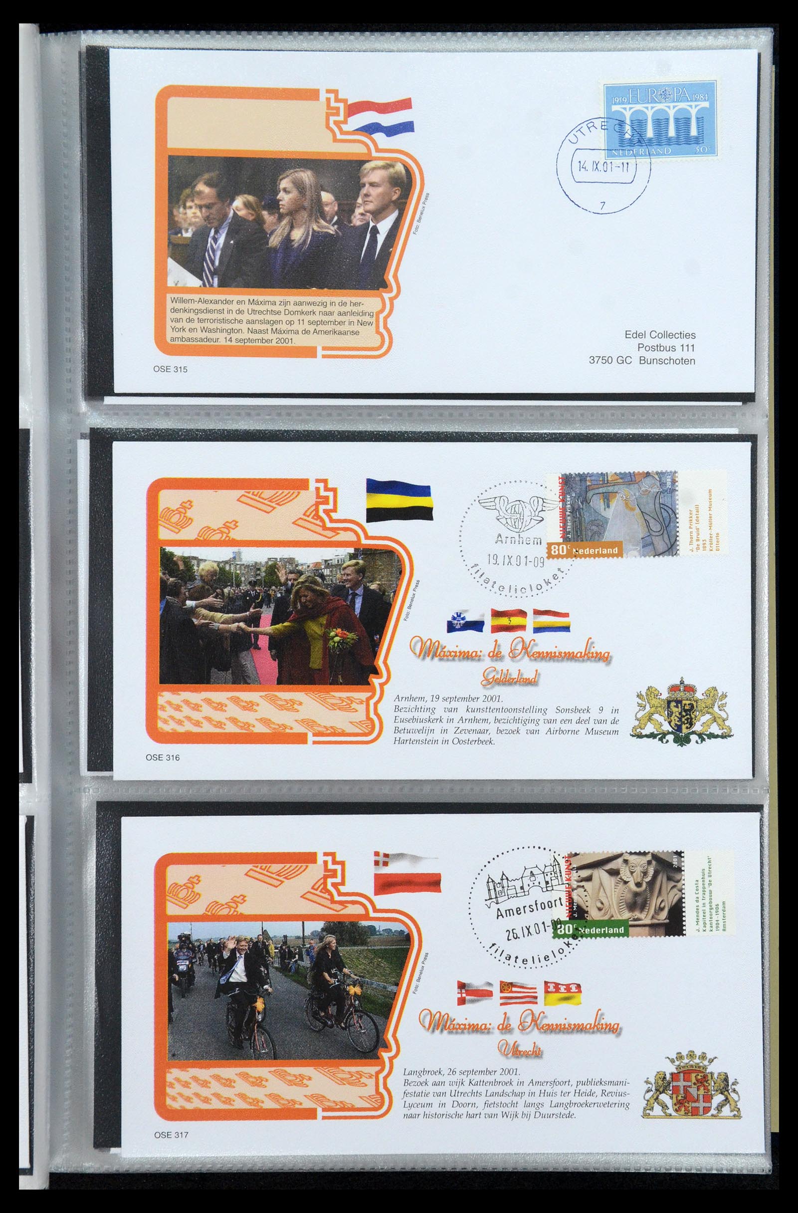 36322 052 - Stamp collection 36322 Netherlands Dutch Royal Family 1981-2013.