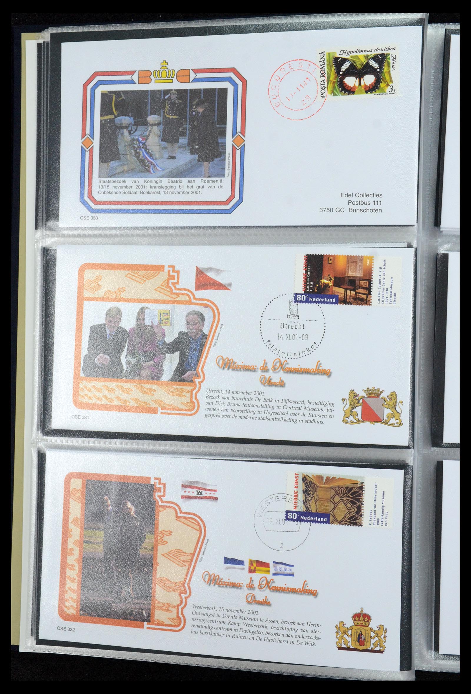36322 057 - Postzegelverzameling 36322 Nederland koninklijk huis 1981-2013.
