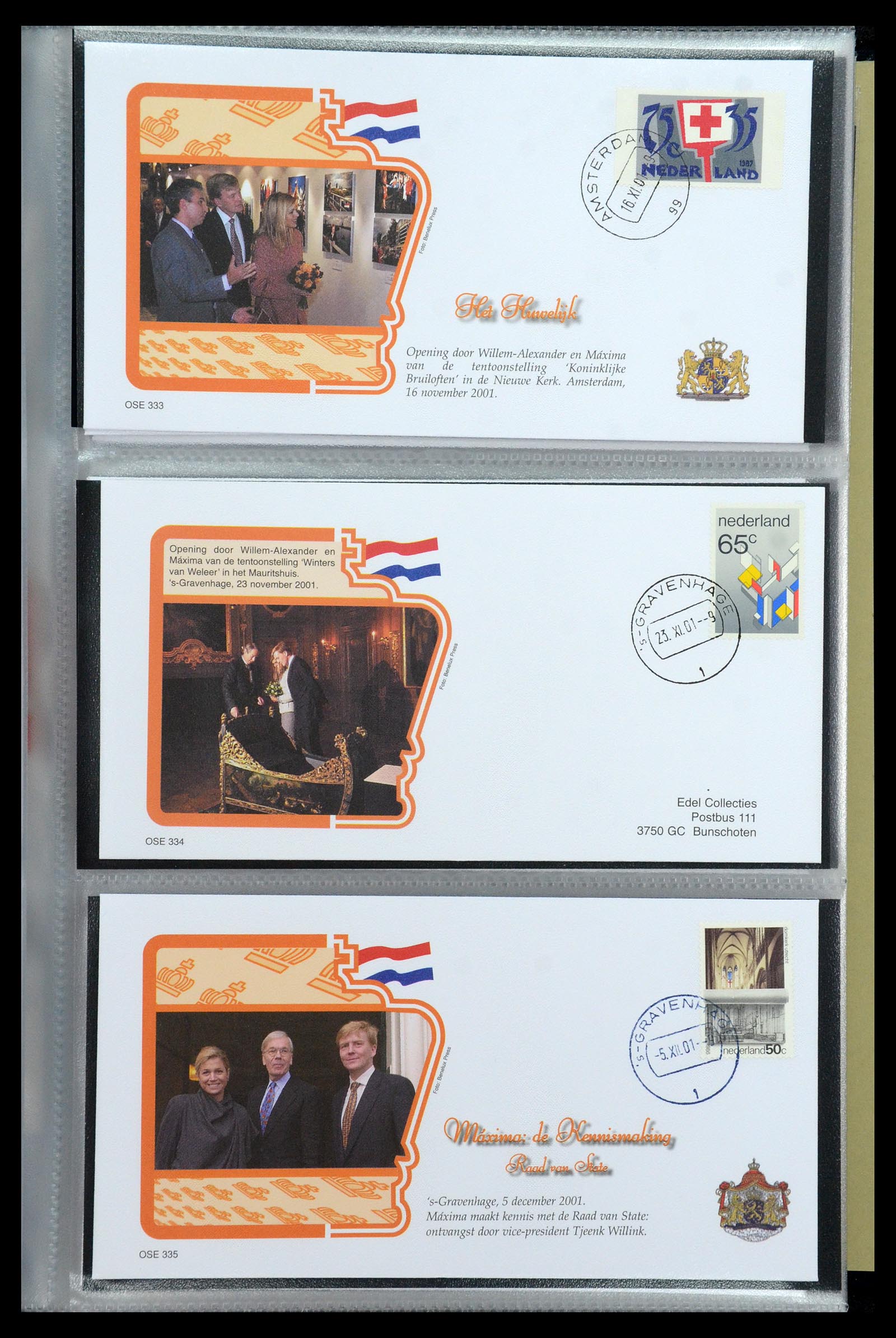 36322 058 - Stamp collection 36322 Netherlands Dutch Royal Family 1981-2013.