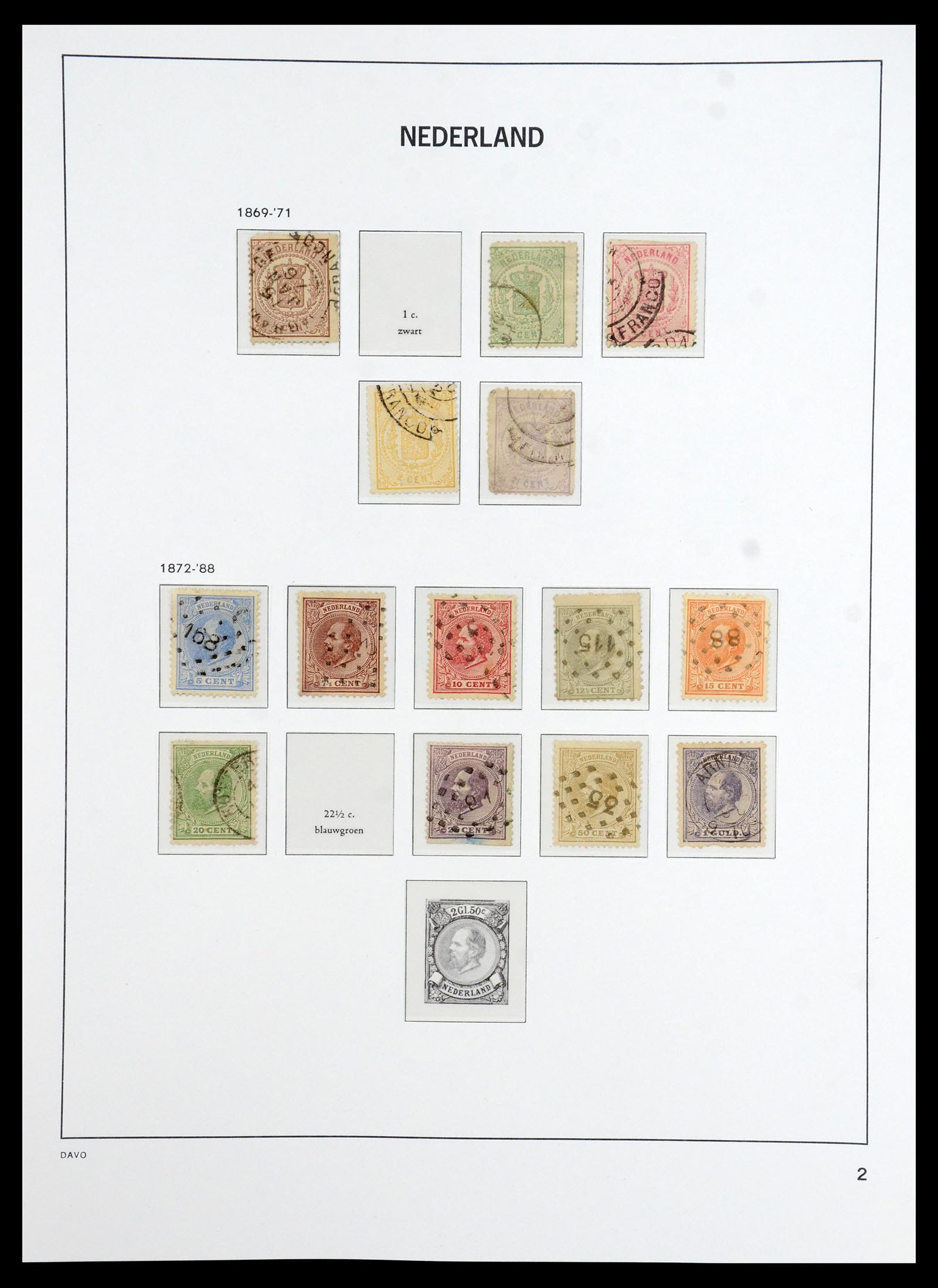 36327 002 - Postzegelverzameling 36327 Nederland 1852-1969.
