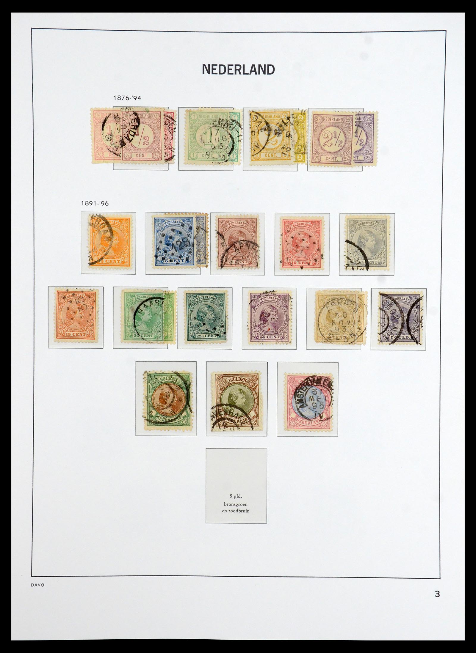 36327 003 - Postzegelverzameling 36327 Nederland 1852-1969.