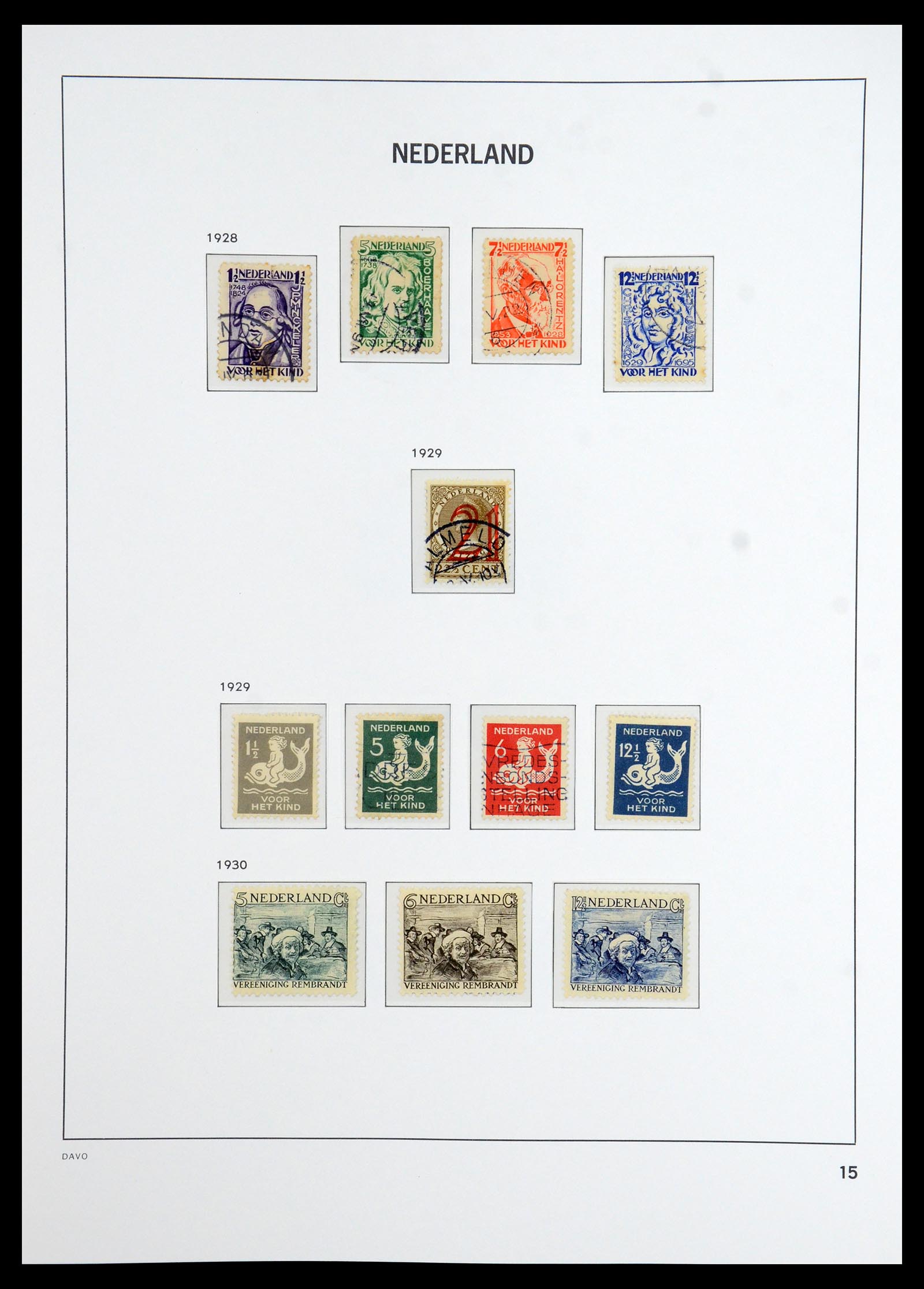36327 015 - Postzegelverzameling 36327 Nederland 1852-1969.