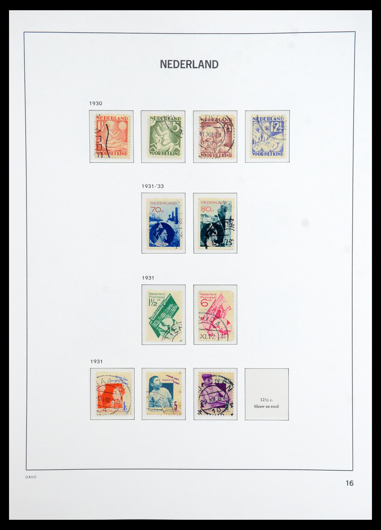 36327 016 - Postzegelverzameling 36327 Nederland 1852-1969.