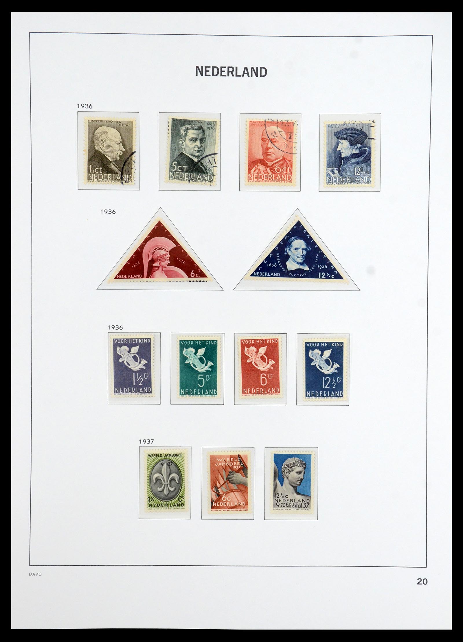 36327 020 - Postzegelverzameling 36327 Nederland 1852-1969.