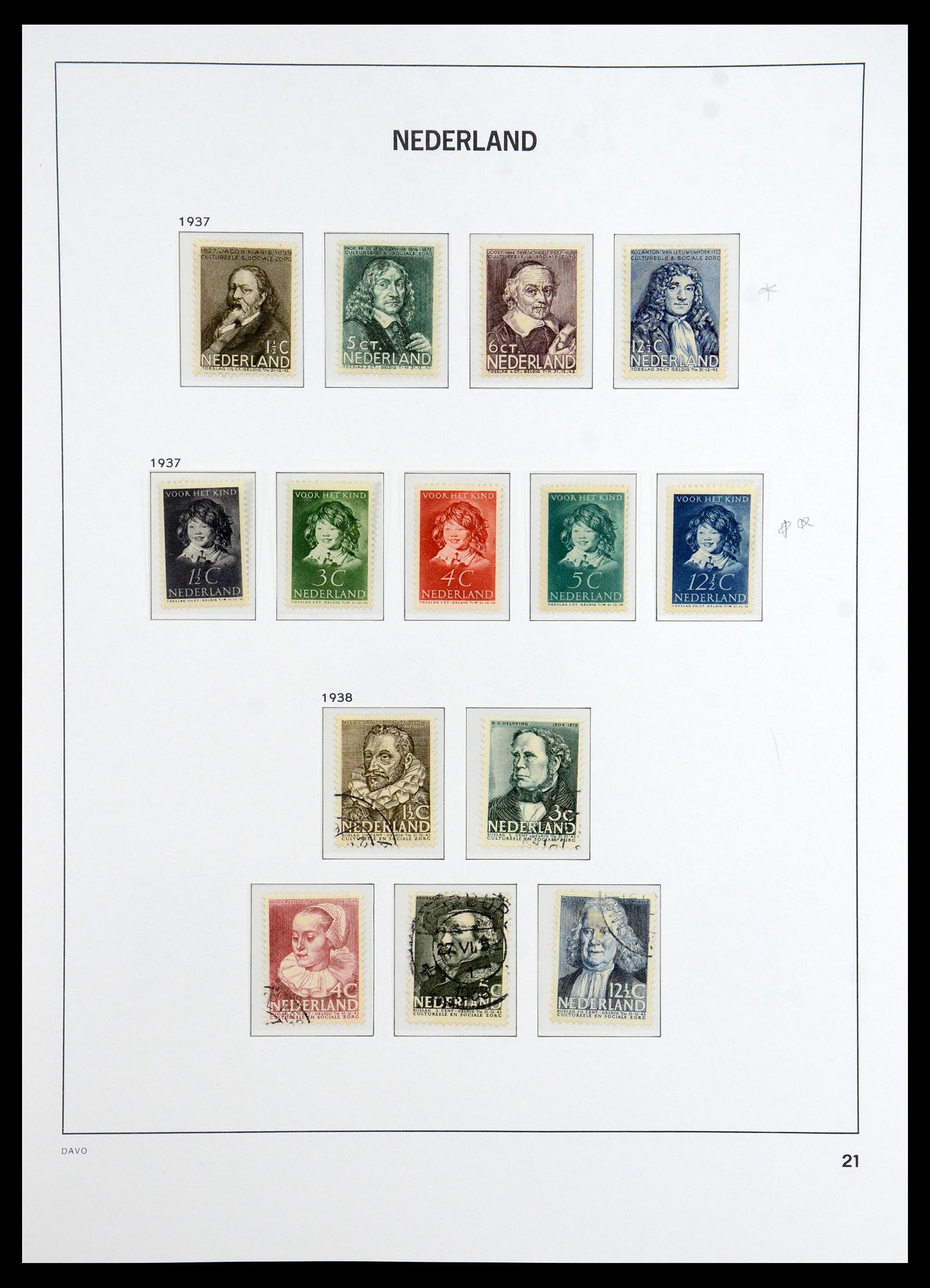 36327 021 - Postzegelverzameling 36327 Nederland 1852-1969.