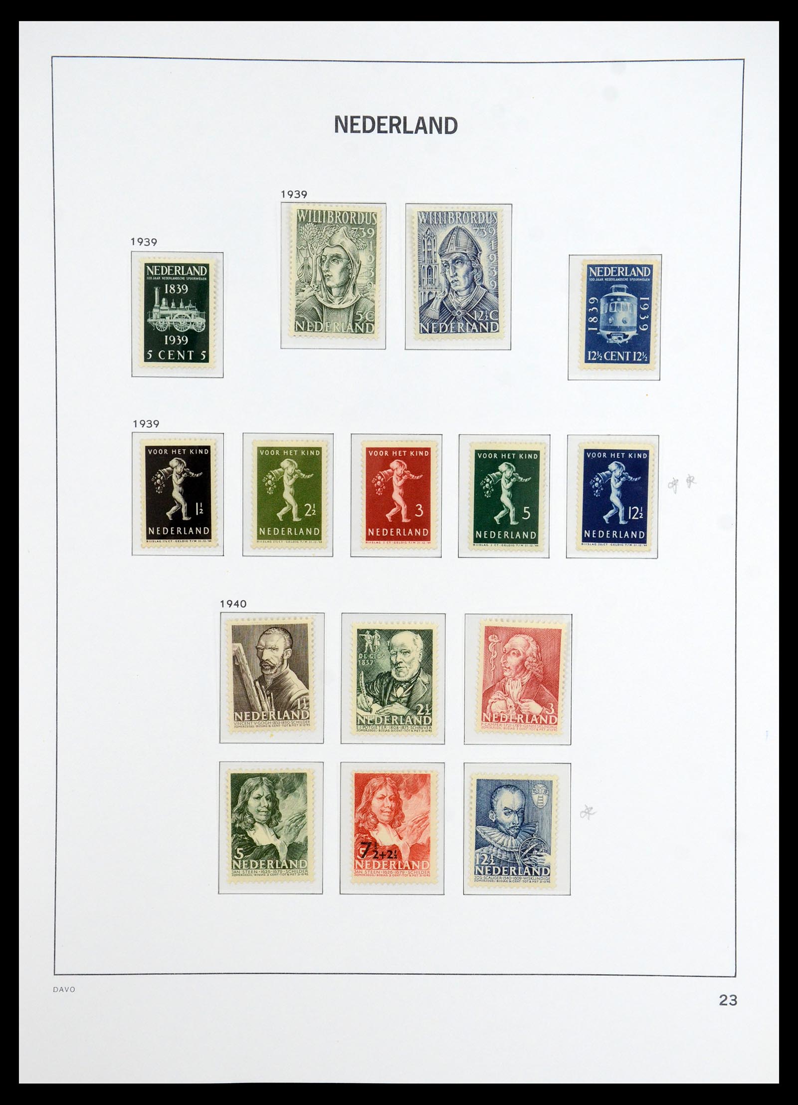 36327 023 - Postzegelverzameling 36327 Nederland 1852-1969.