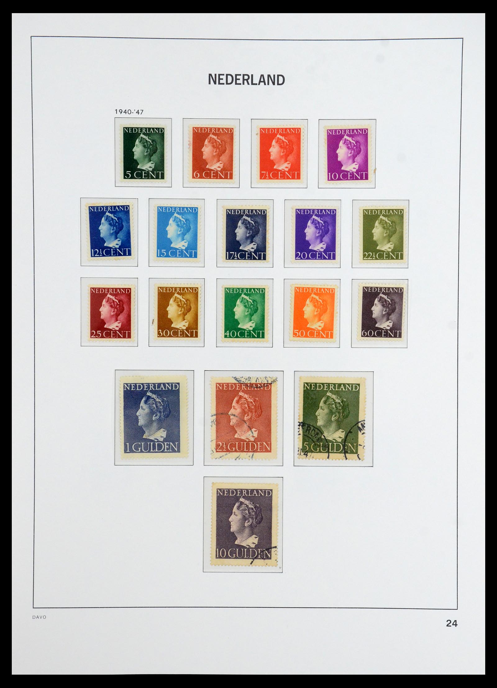36327 024 - Postzegelverzameling 36327 Nederland 1852-1969.