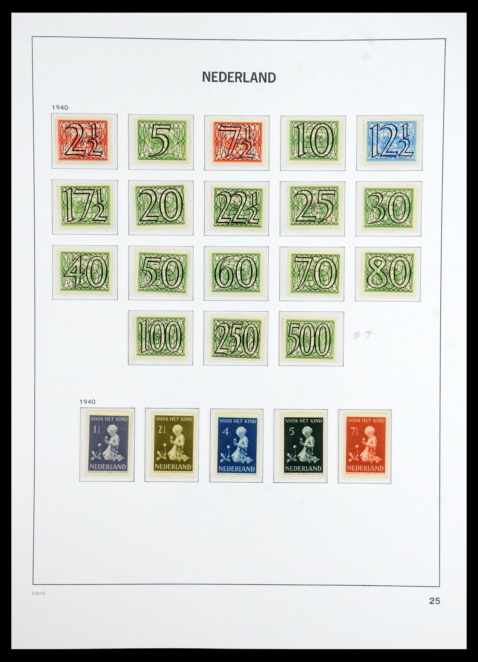 36327 025 - Postzegelverzameling 36327 Nederland 1852-1969.