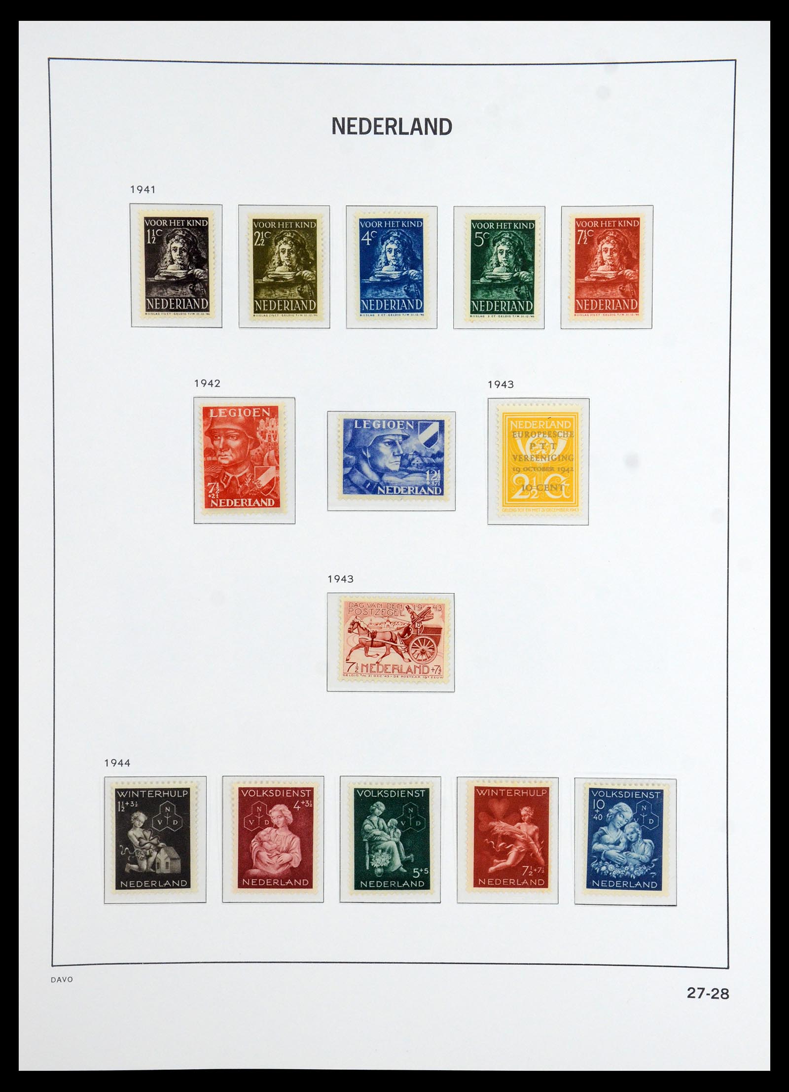 36327 027 - Postzegelverzameling 36327 Nederland 1852-1969.