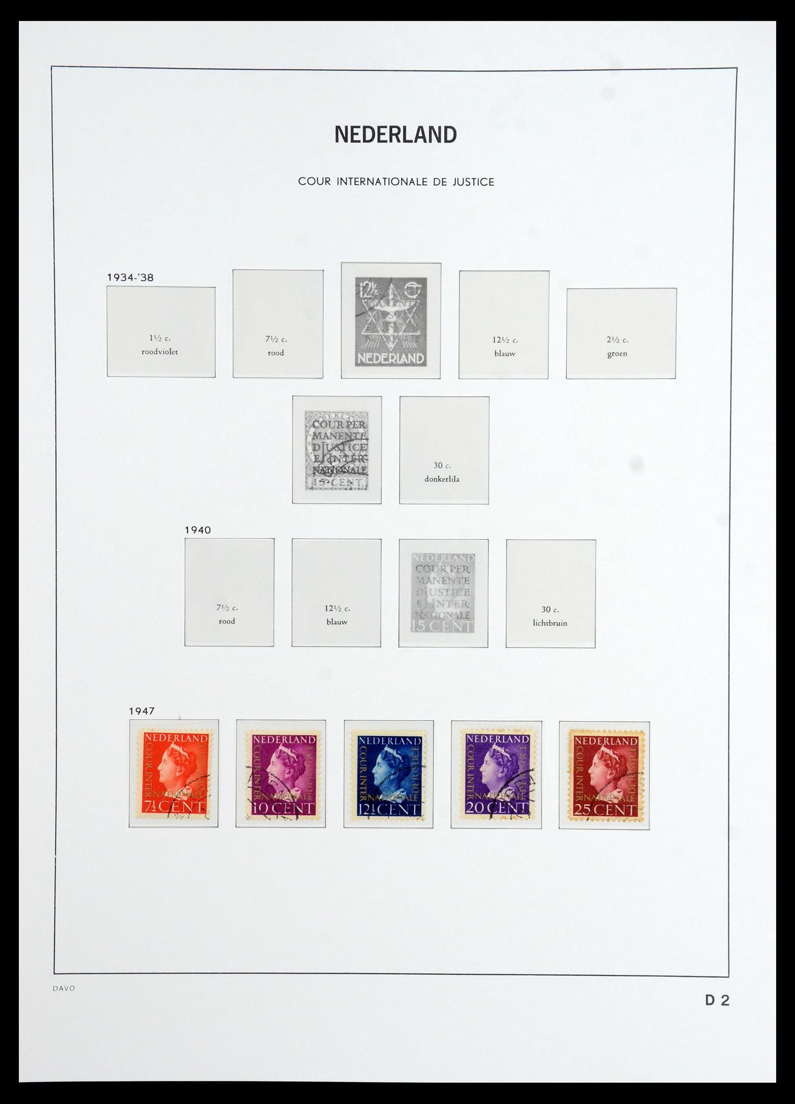 36327 038 - Postzegelverzameling 36327 Nederland 1852-1969.