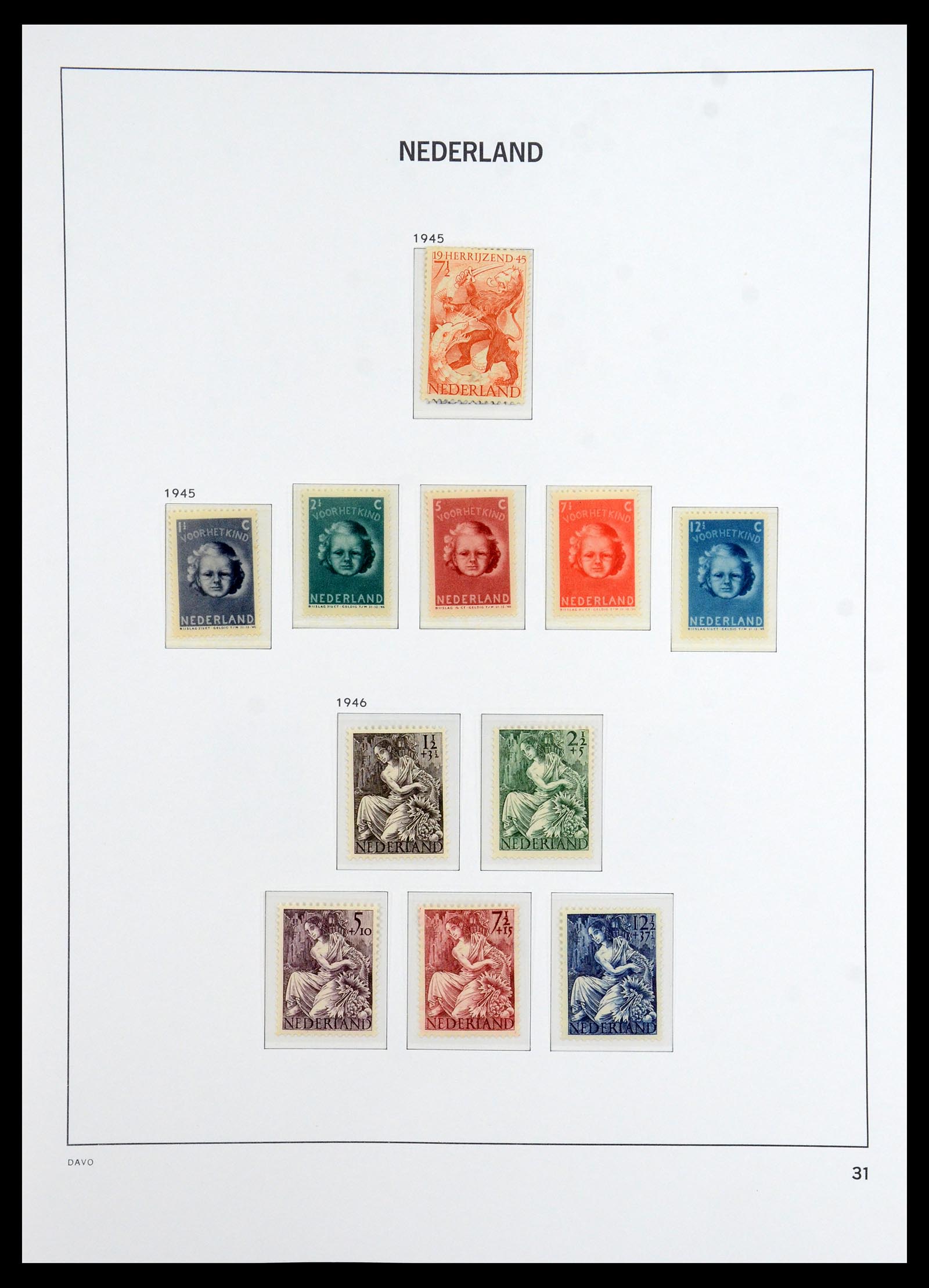 36327 039 - Postzegelverzameling 36327 Nederland 1852-1969.
