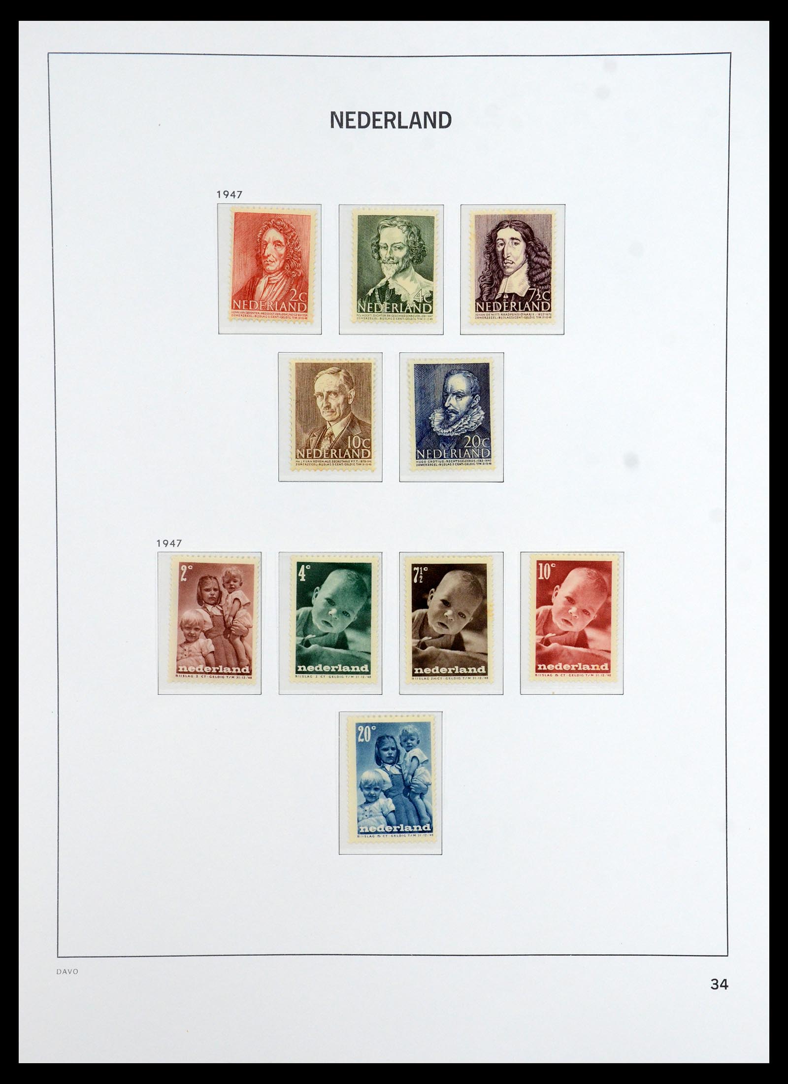 36327 042 - Postzegelverzameling 36327 Nederland 1852-1969.