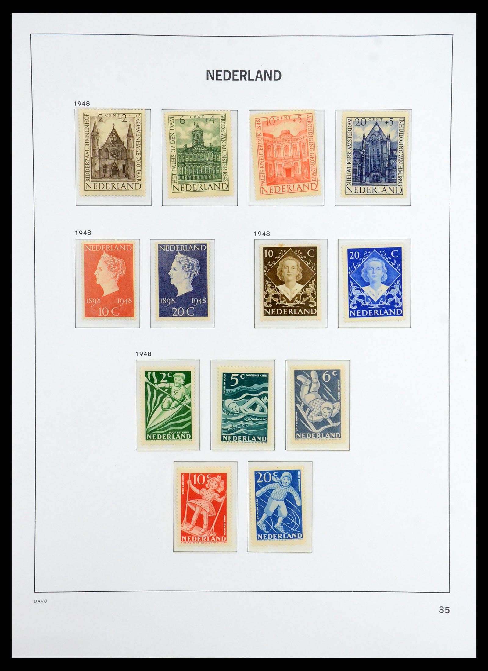 36327 043 - Postzegelverzameling 36327 Nederland 1852-1969.