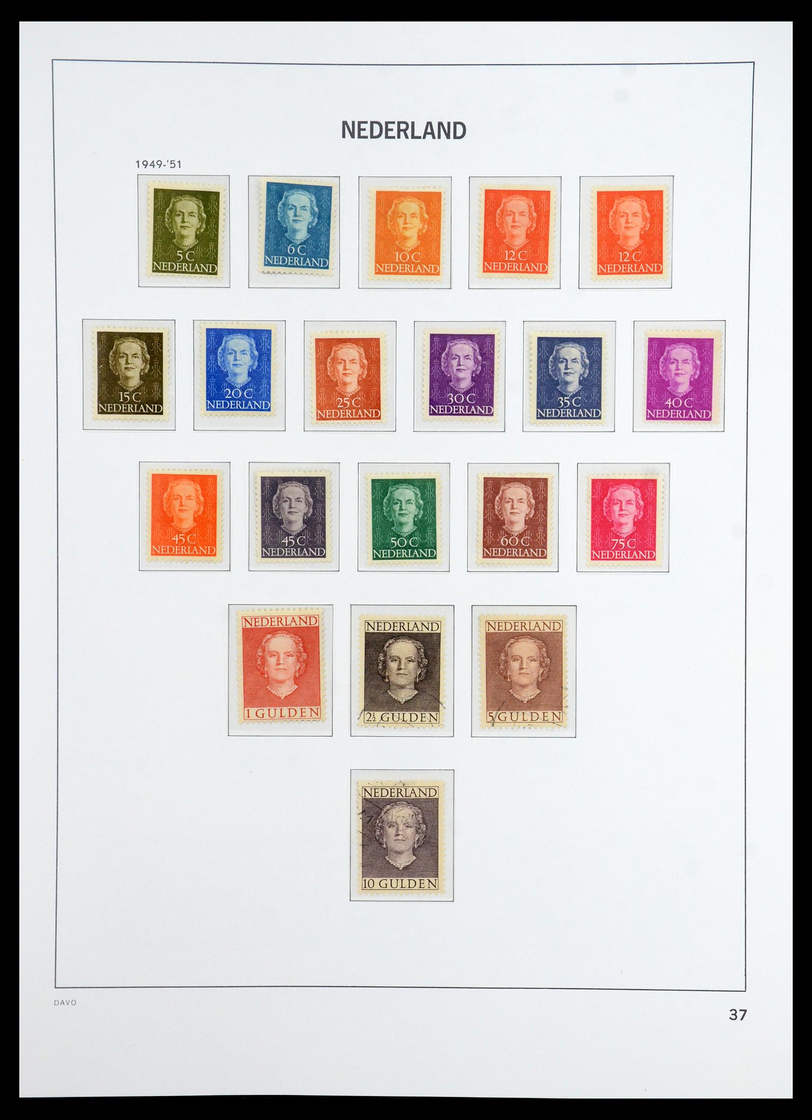 36327 045 - Postzegelverzameling 36327 Nederland 1852-1969.
