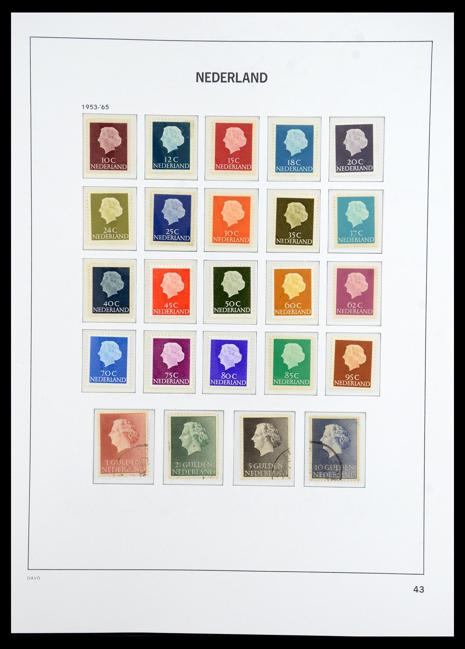 36327 051 - Postzegelverzameling 36327 Nederland 1852-1969.