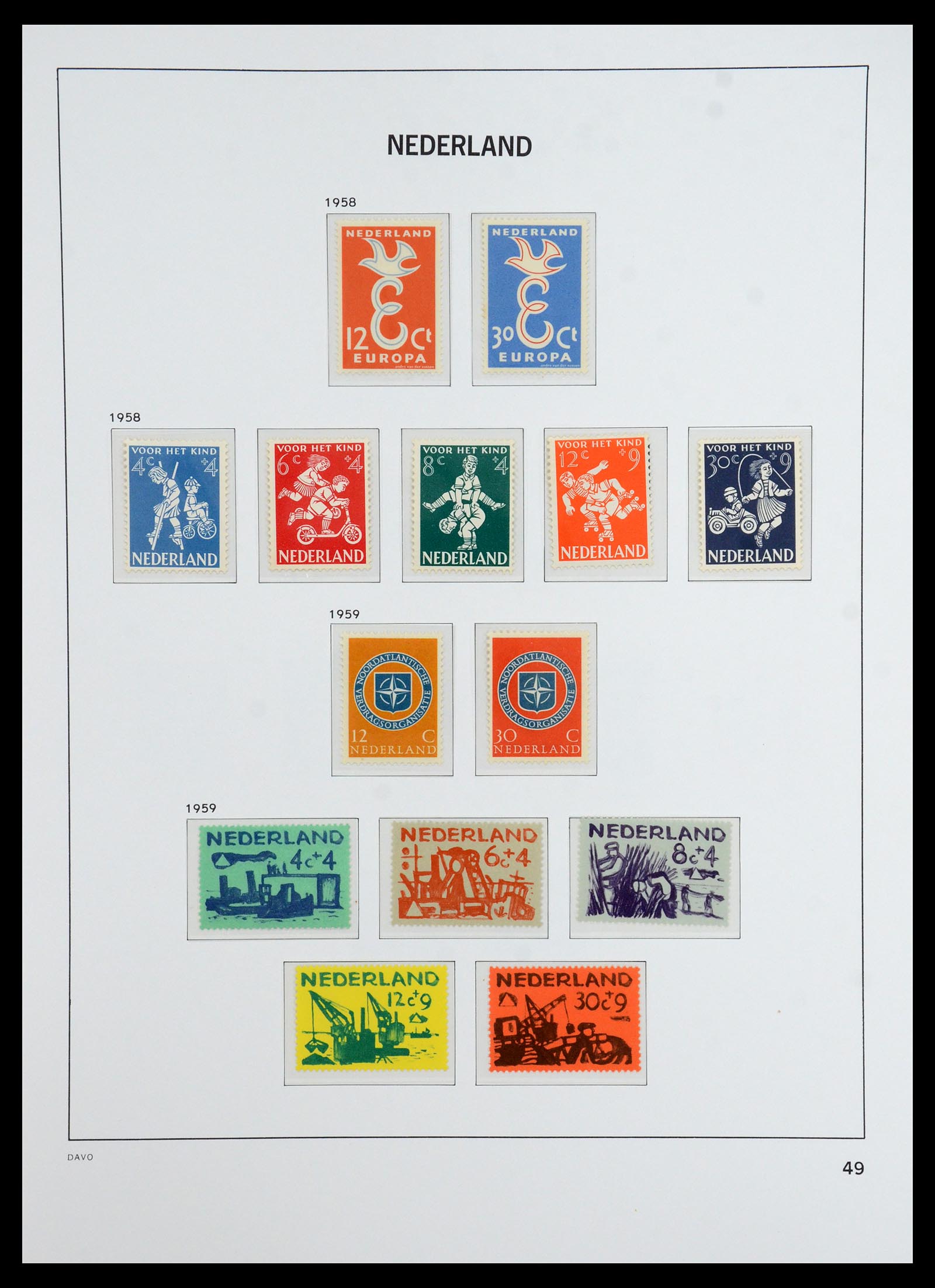 36327 057 - Postzegelverzameling 36327 Nederland 1852-1969.
