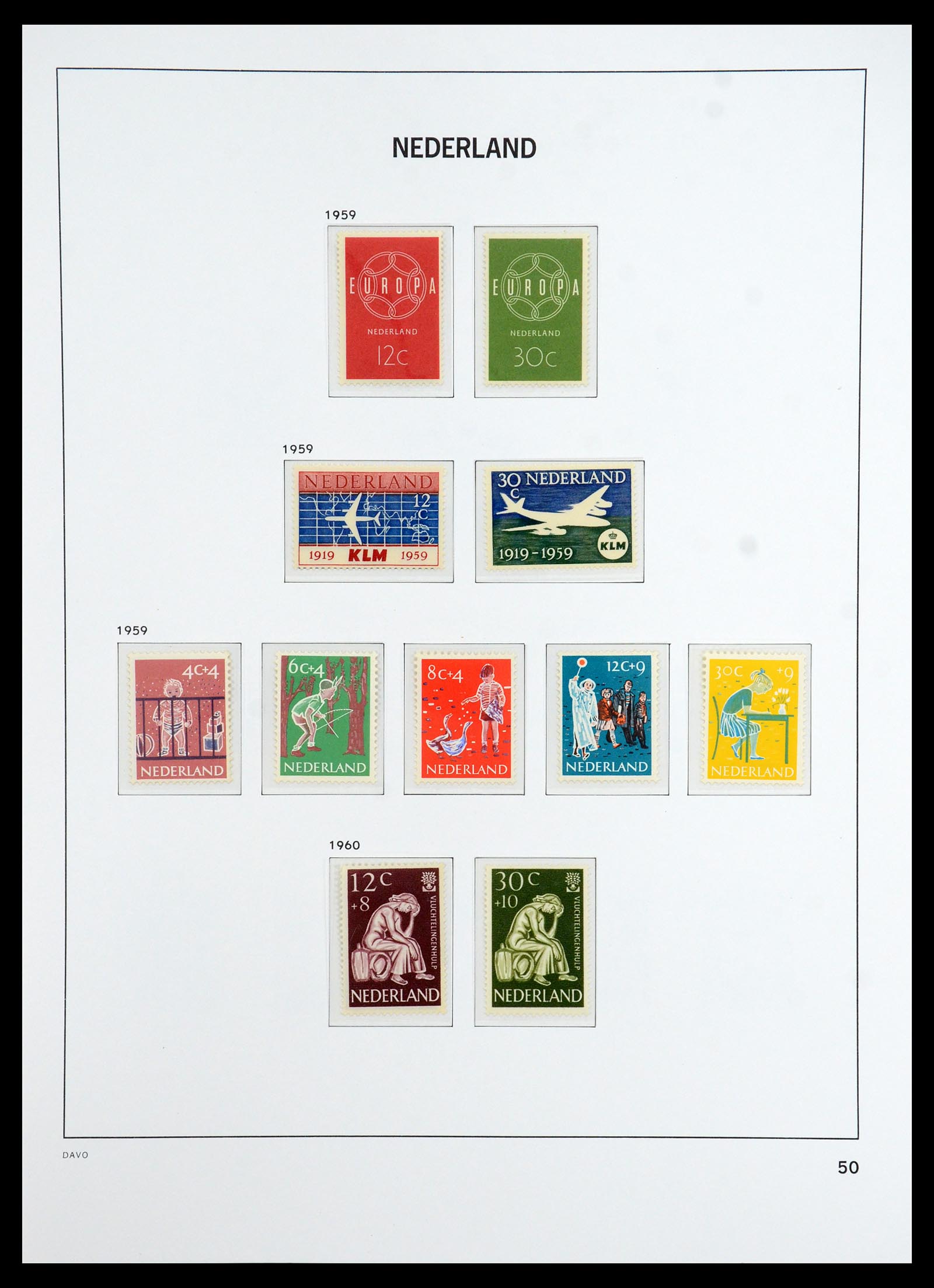36327 058 - Postzegelverzameling 36327 Nederland 1852-1969.