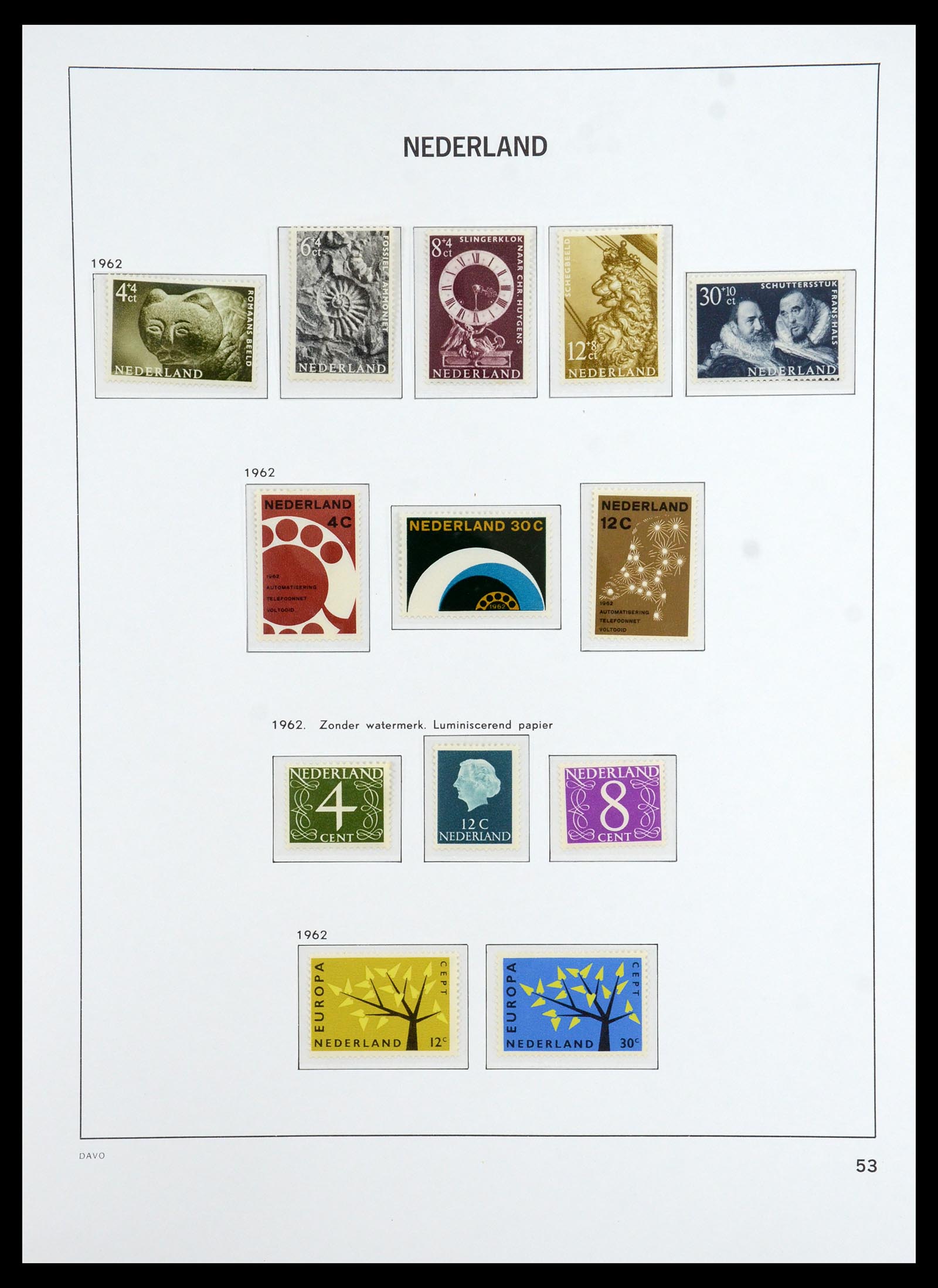 36327 061 - Postzegelverzameling 36327 Nederland 1852-1969.