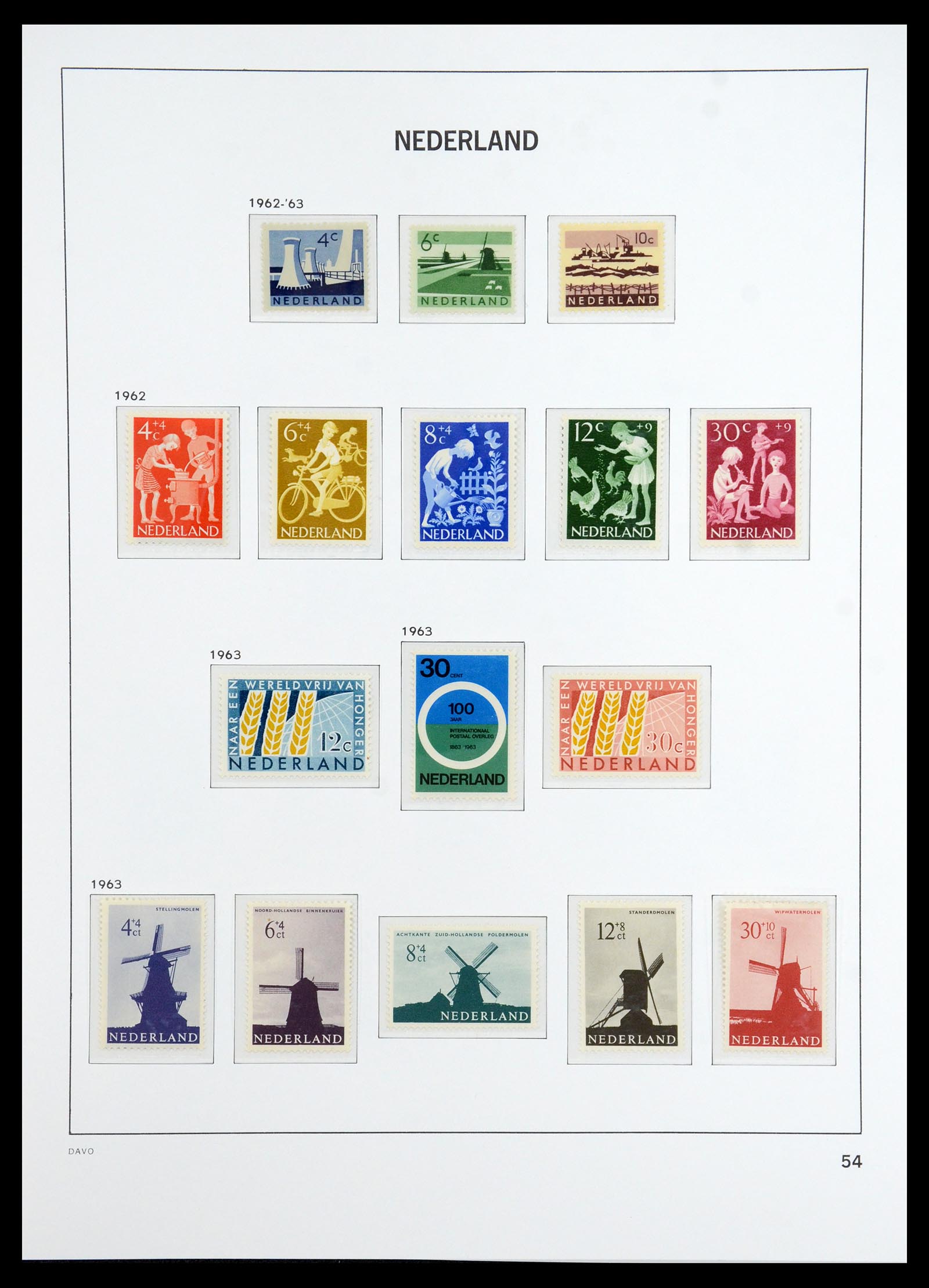 36327 062 - Postzegelverzameling 36327 Nederland 1852-1969.