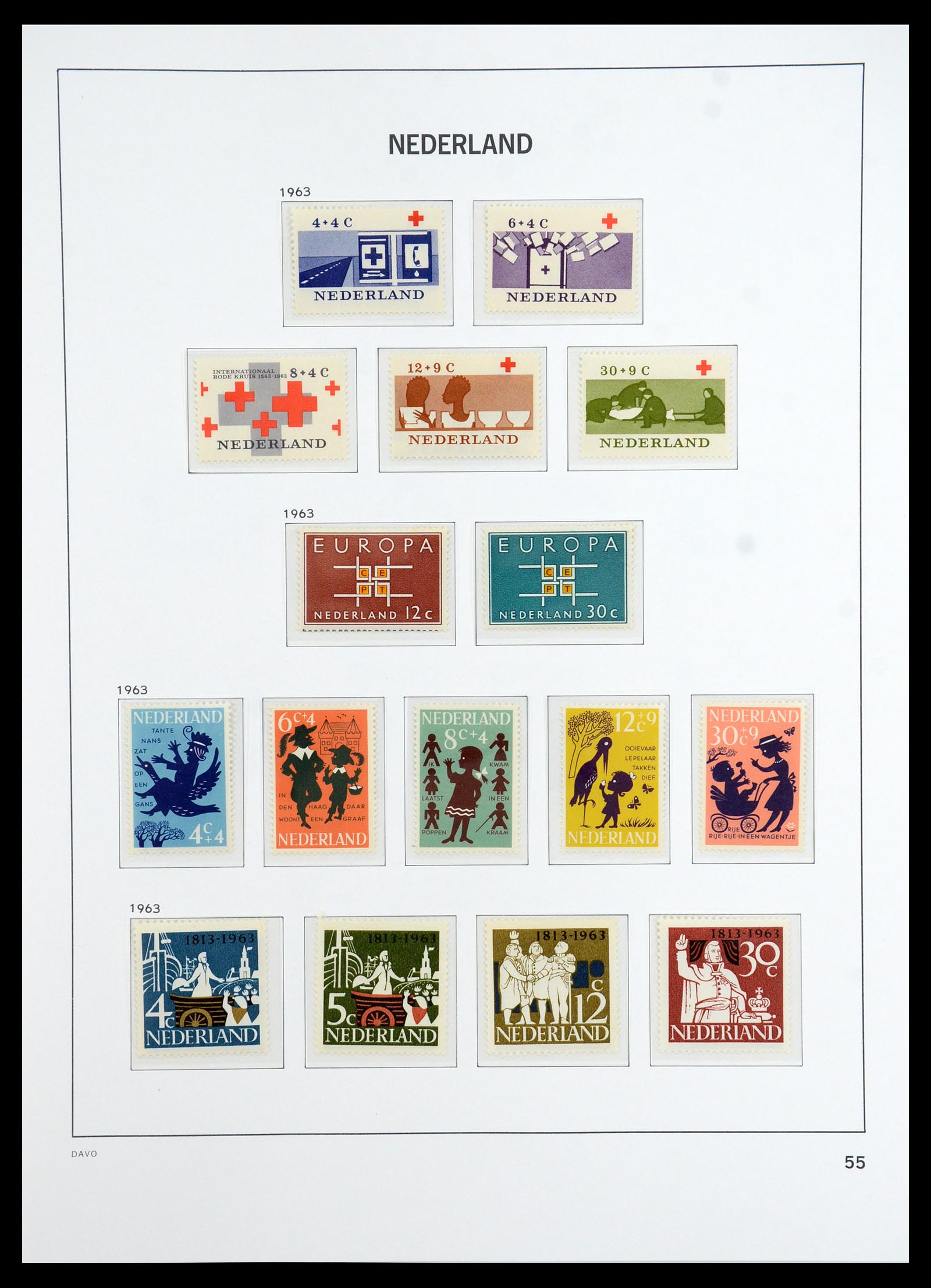 36327 063 - Postzegelverzameling 36327 Nederland 1852-1969.