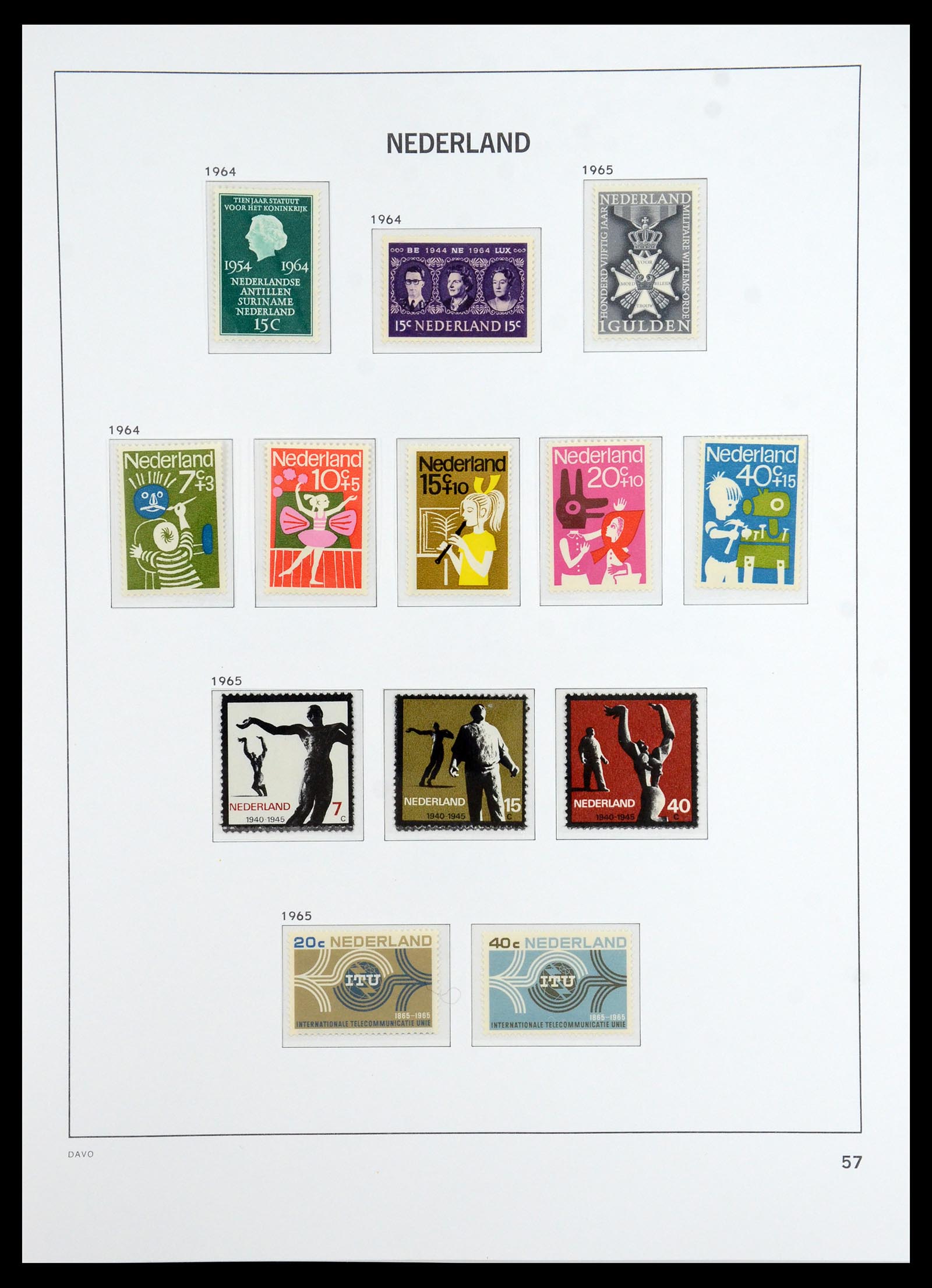 36327 065 - Postzegelverzameling 36327 Nederland 1852-1969.