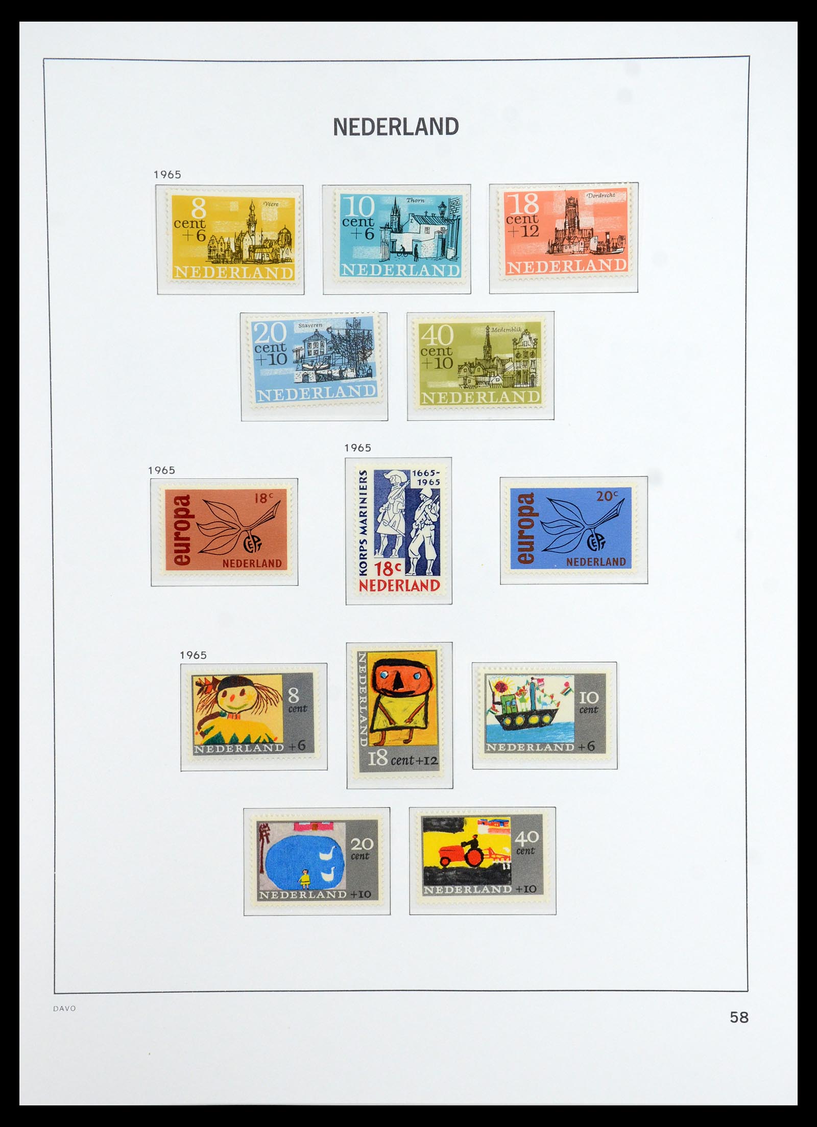 36327 066 - Postzegelverzameling 36327 Nederland 1852-1969.