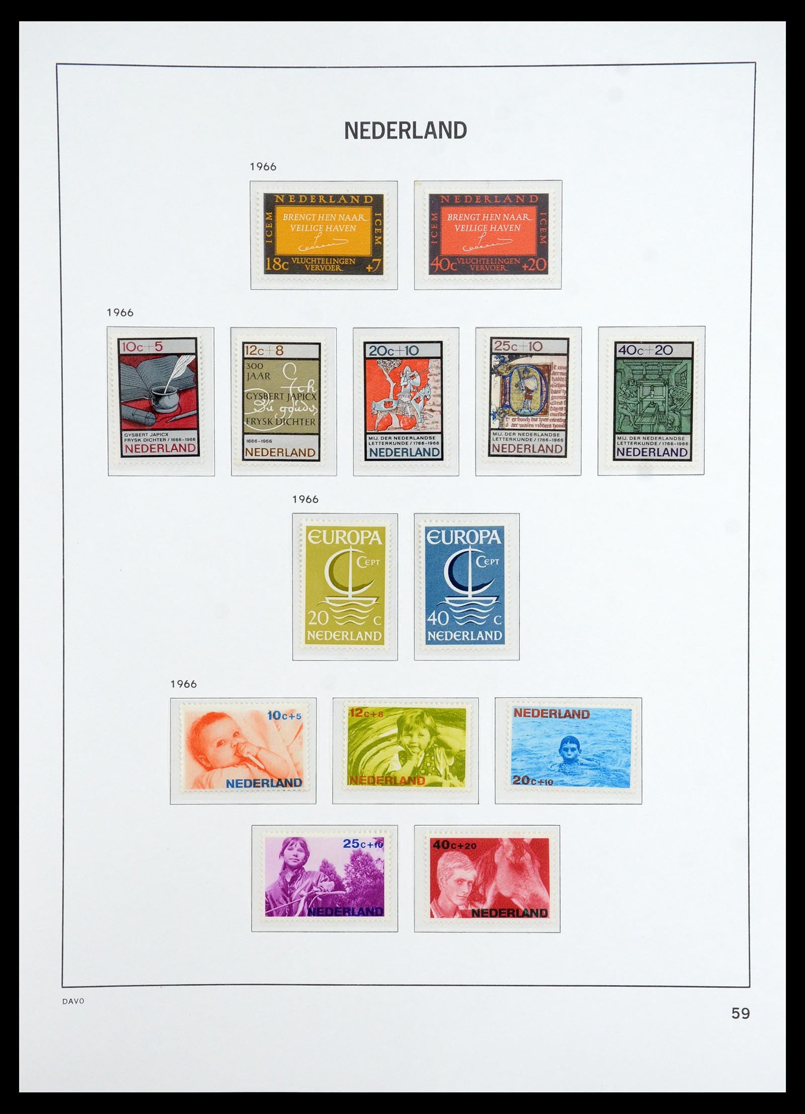 36327 067 - Postzegelverzameling 36327 Nederland 1852-1969.