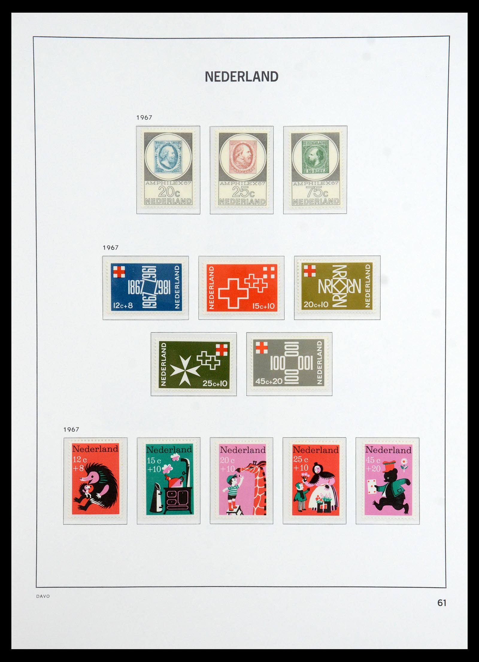 36327 069 - Postzegelverzameling 36327 Nederland 1852-1969.