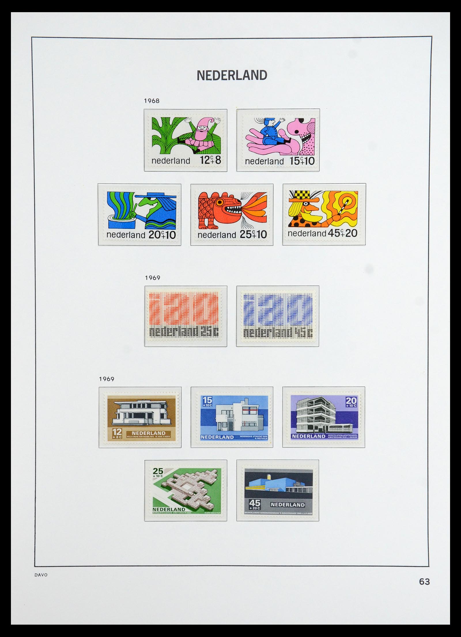 36327 071 - Postzegelverzameling 36327 Nederland 1852-1969.