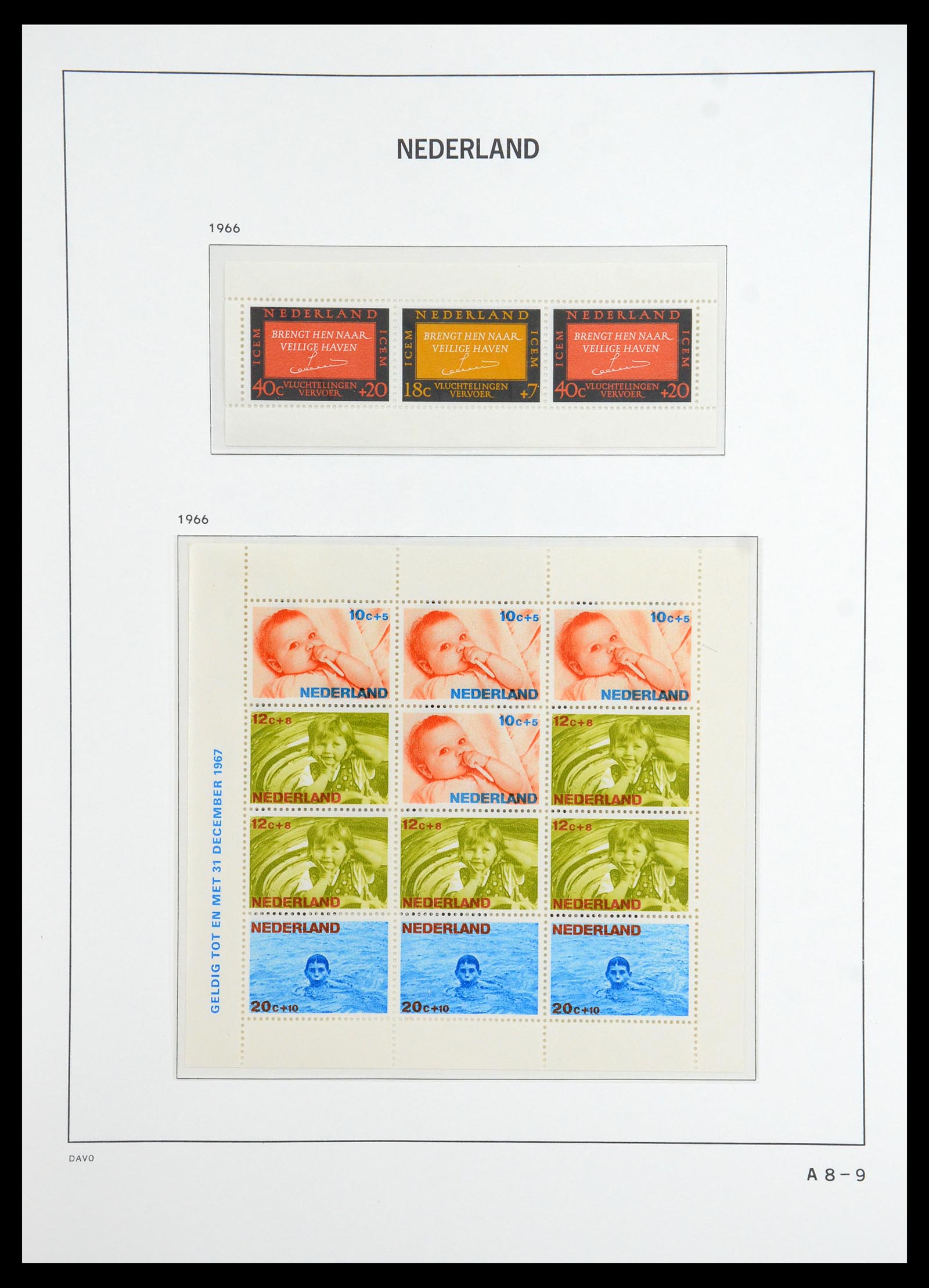 36327 074 - Postzegelverzameling 36327 Nederland 1852-1969.