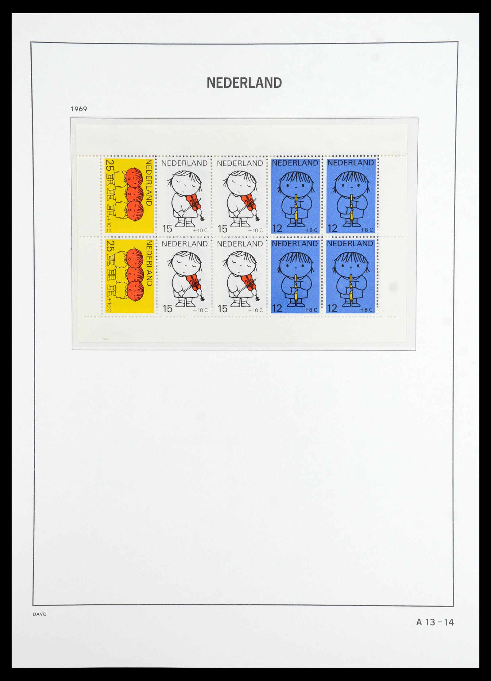 36327 079 - Postzegelverzameling 36327 Nederland 1852-1969.