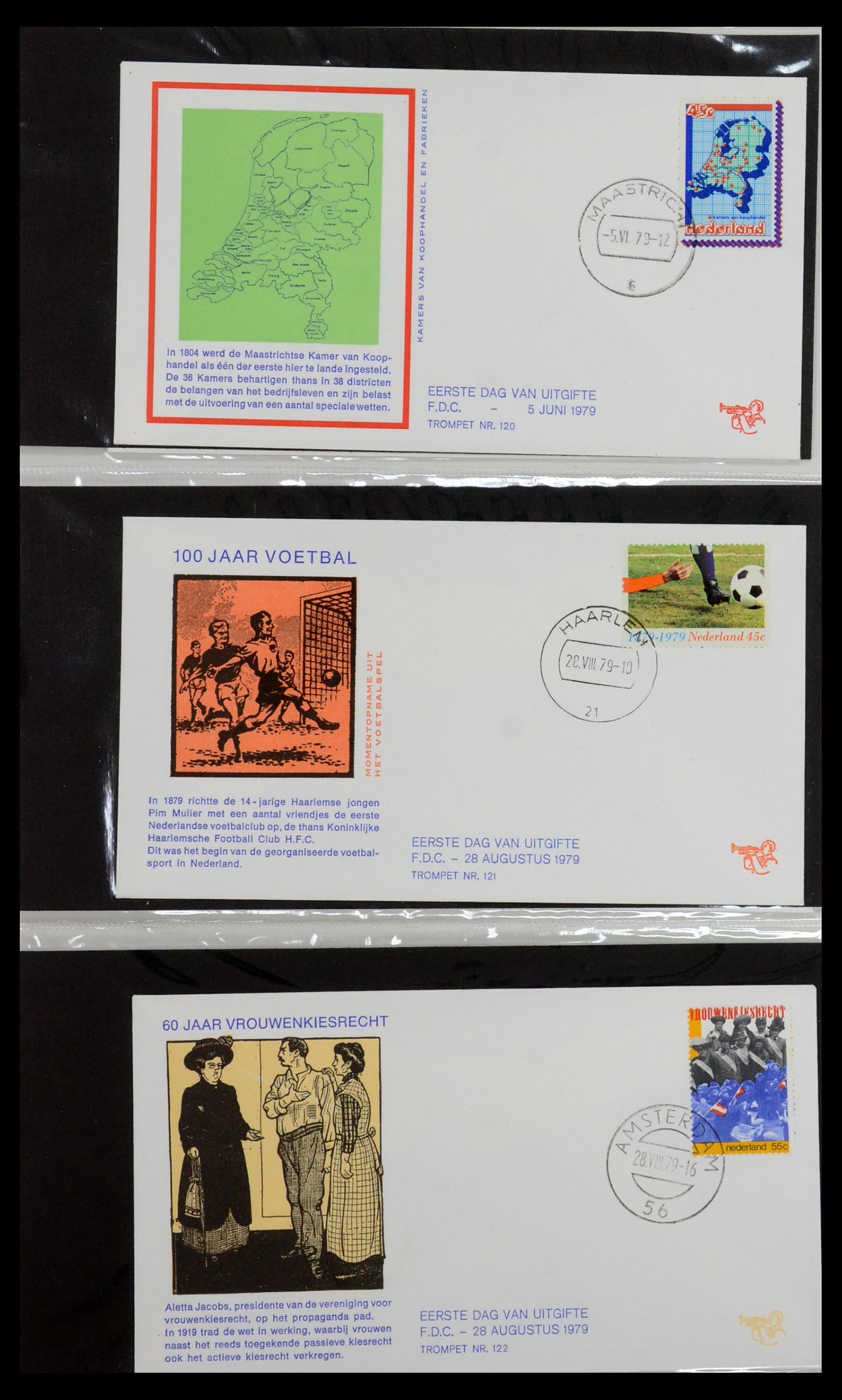 36342 043 - Postzegelverzameling 36342 Nederland Tromp FDC's 1968-1987.