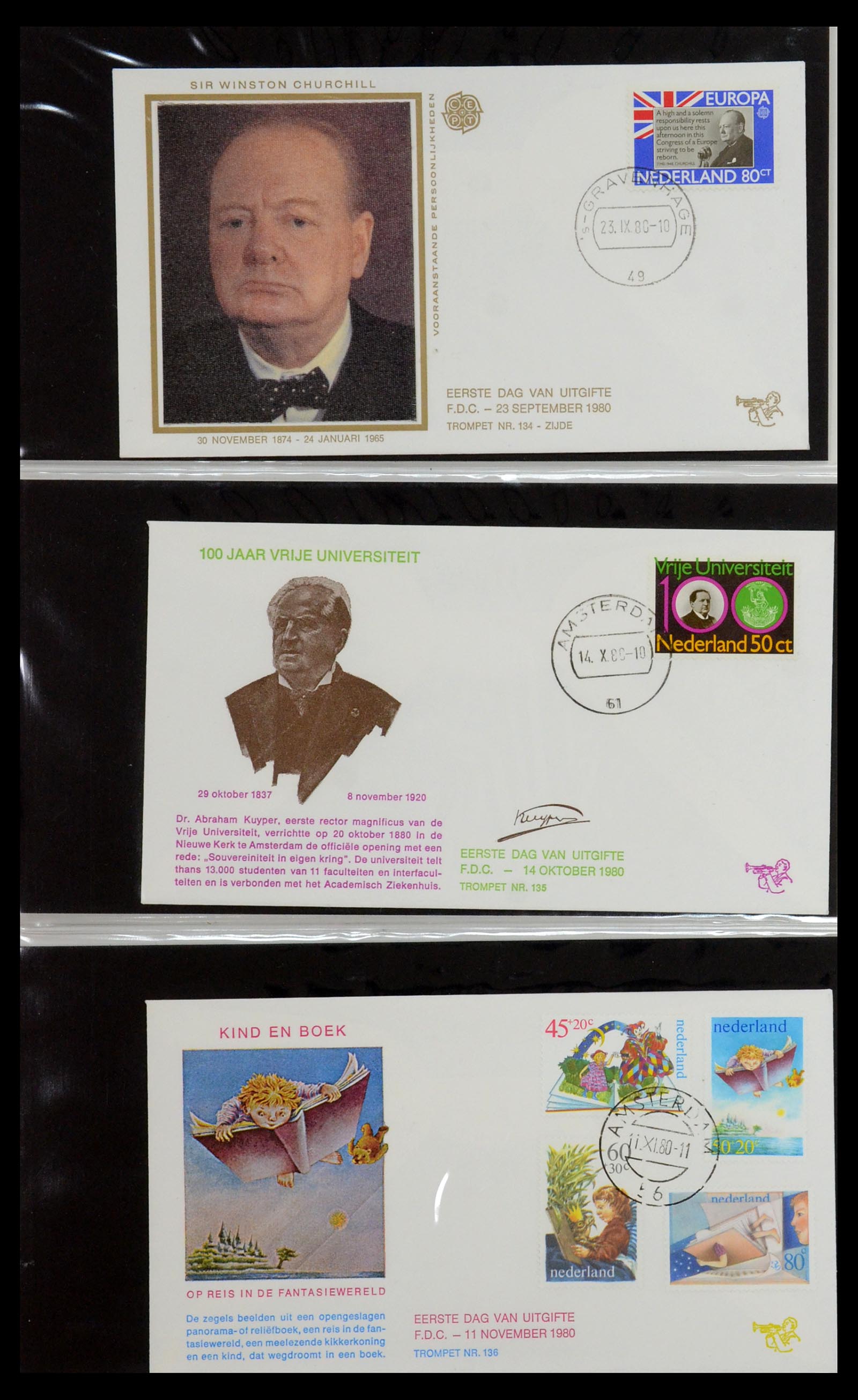 36342 049 - Postzegelverzameling 36342 Nederland Tromp FDC's 1968-1987.