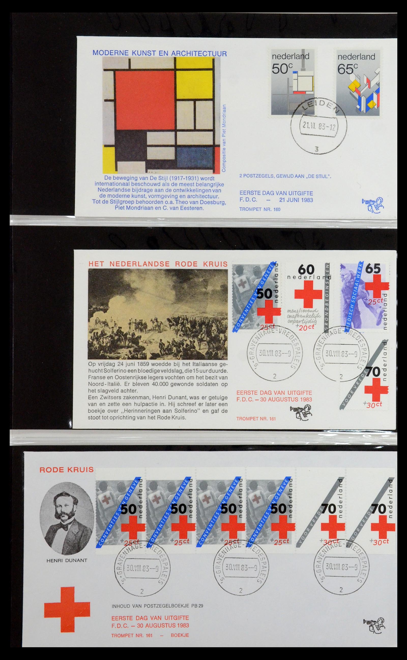 36342 059 - Postzegelverzameling 36342 Nederland Tromp FDC's 1968-1987.