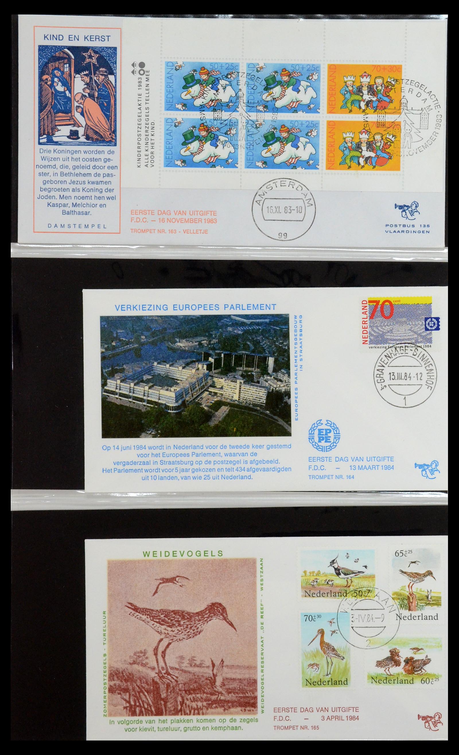 36342 061 - Stamp collection 36342 Netherlands Tromp FDC's 1968-1987.