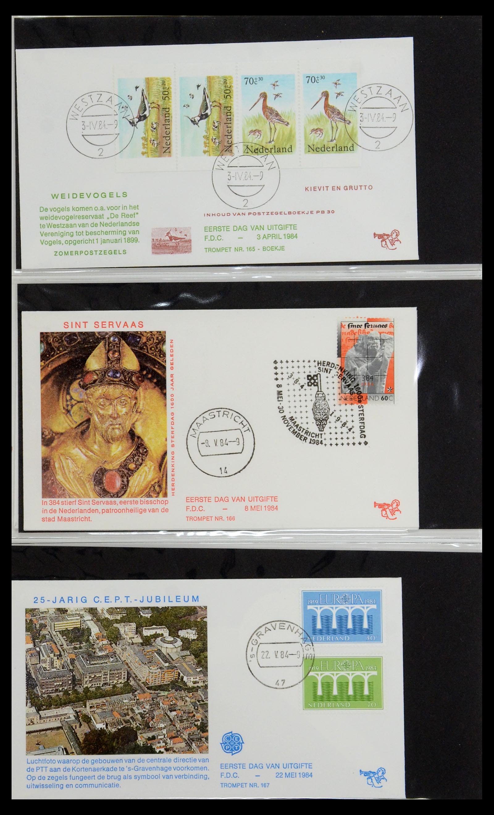 36342 062 - Stamp collection 36342 Netherlands Tromp FDC's 1968-1987.